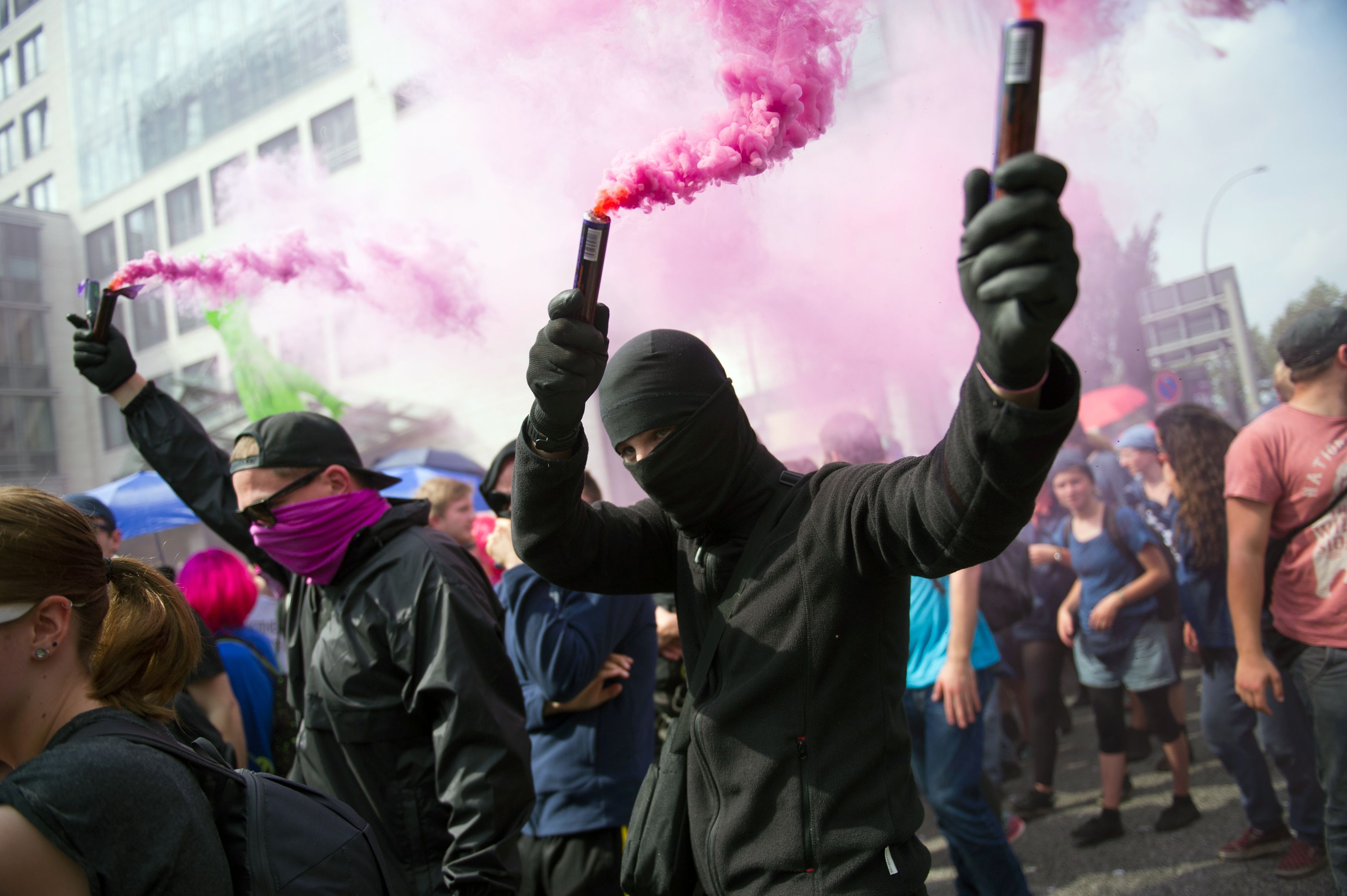 Proteste in Hamburg.