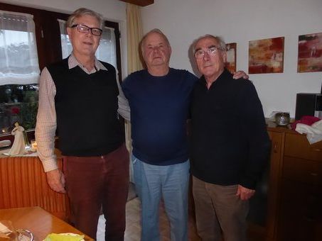 Obmann und Tafelmeister mt dem Jubilar Obmann und Tafelmeister mt dem Jubilar