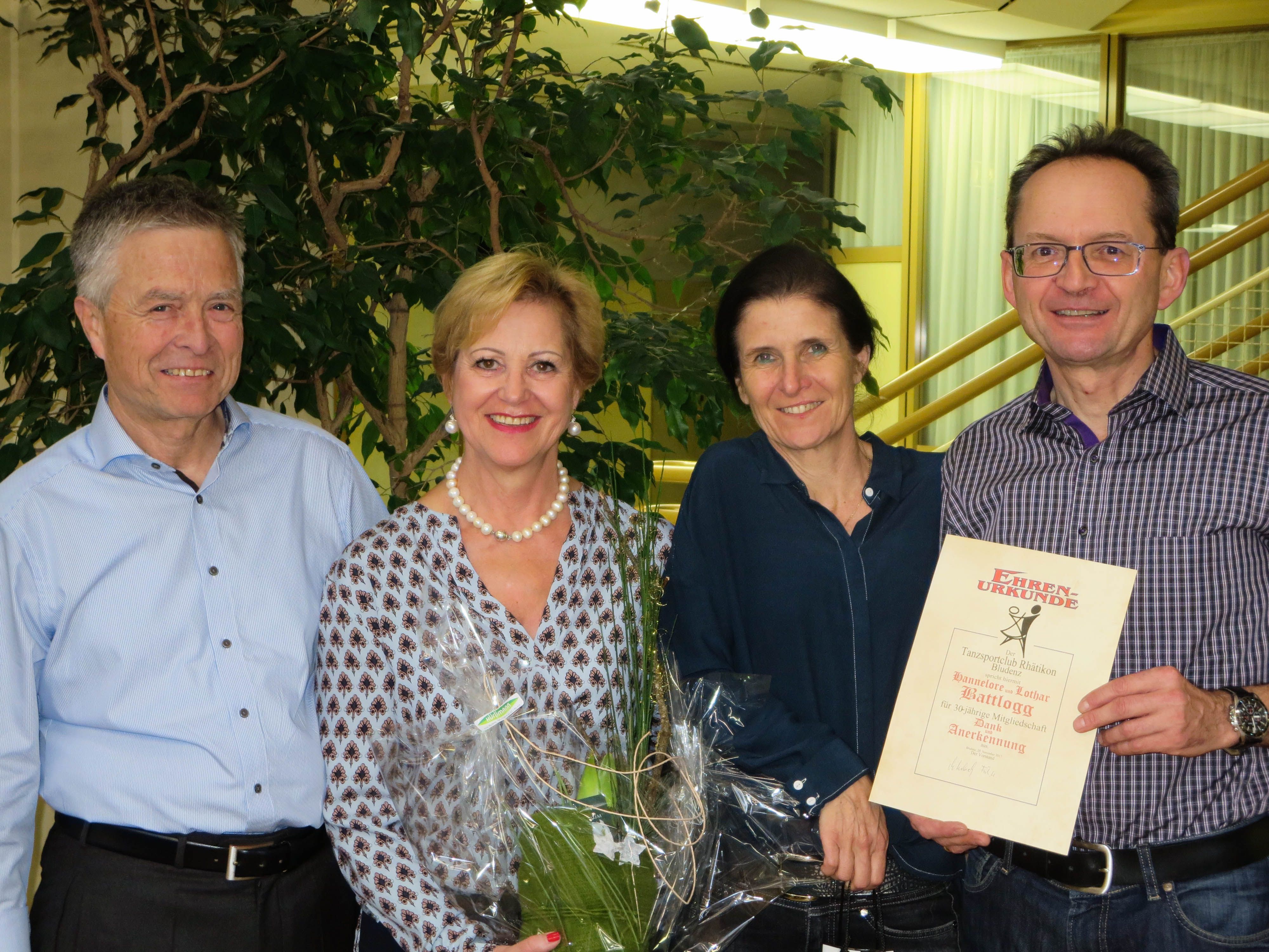 Hannelore und Lothar Battlogg - Roswitha und Christoph Walter