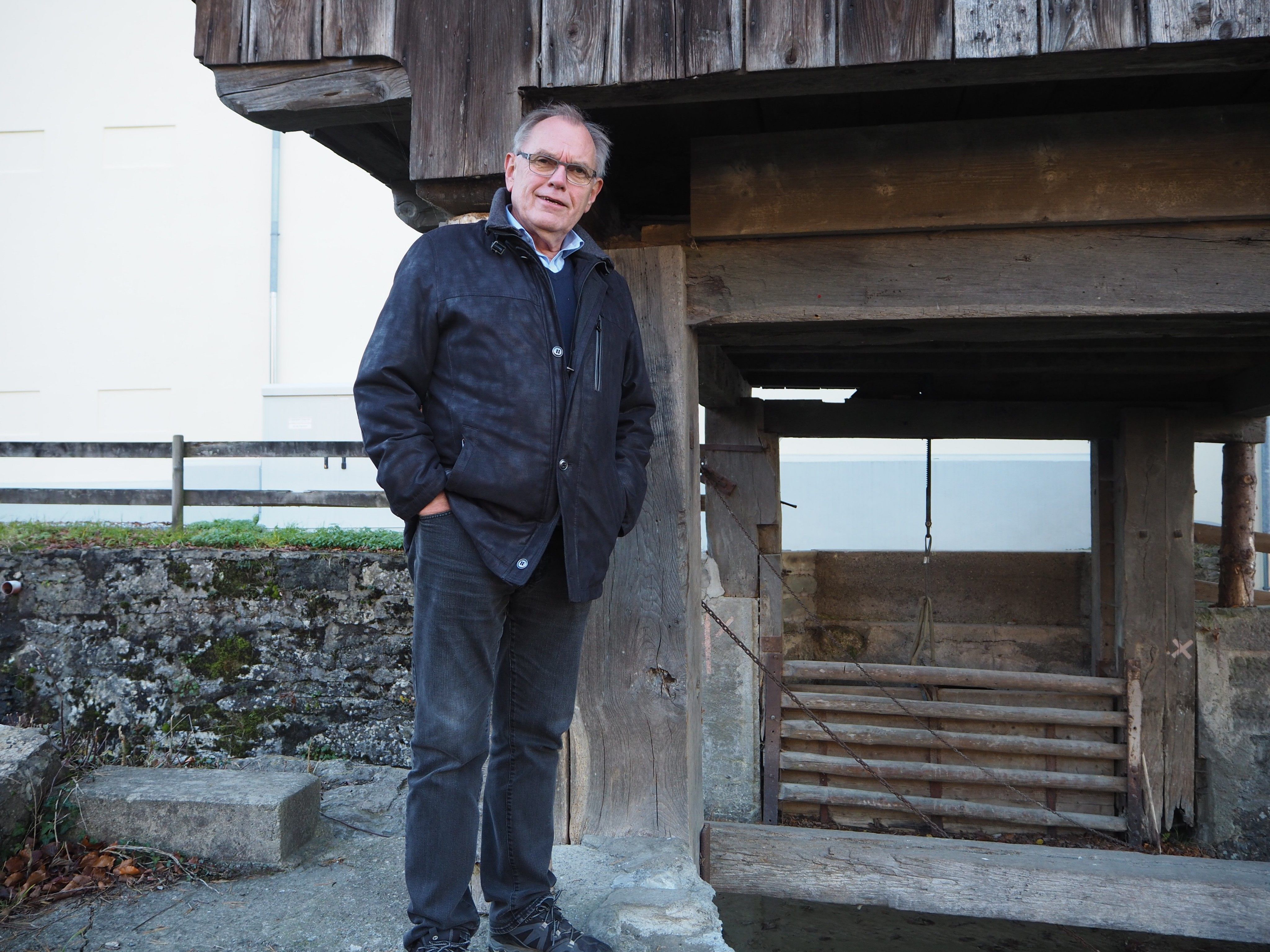 Hans Kolher in "seiner" Trift