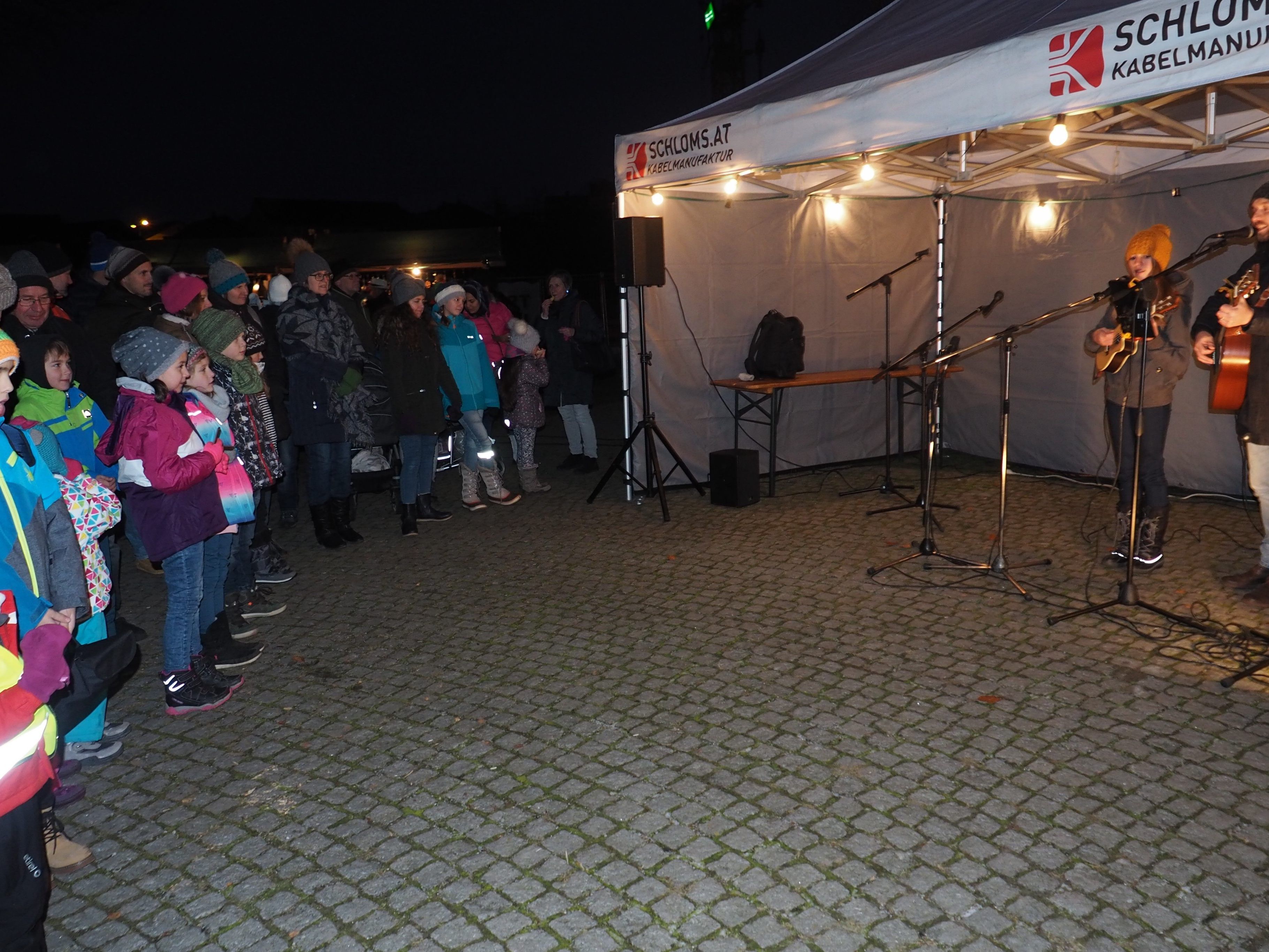 Weihnachtliche Musik auf dem "Advent im Park".