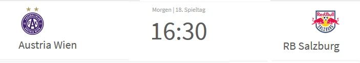 Austria Wien gegen Red Bull Salzbug, LIVE auf VIENNA.at