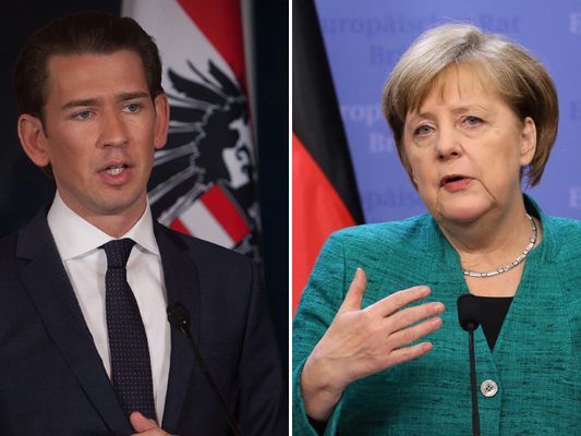 Kurz strebt eine enge Zusammenarbeit mit Merkel an.