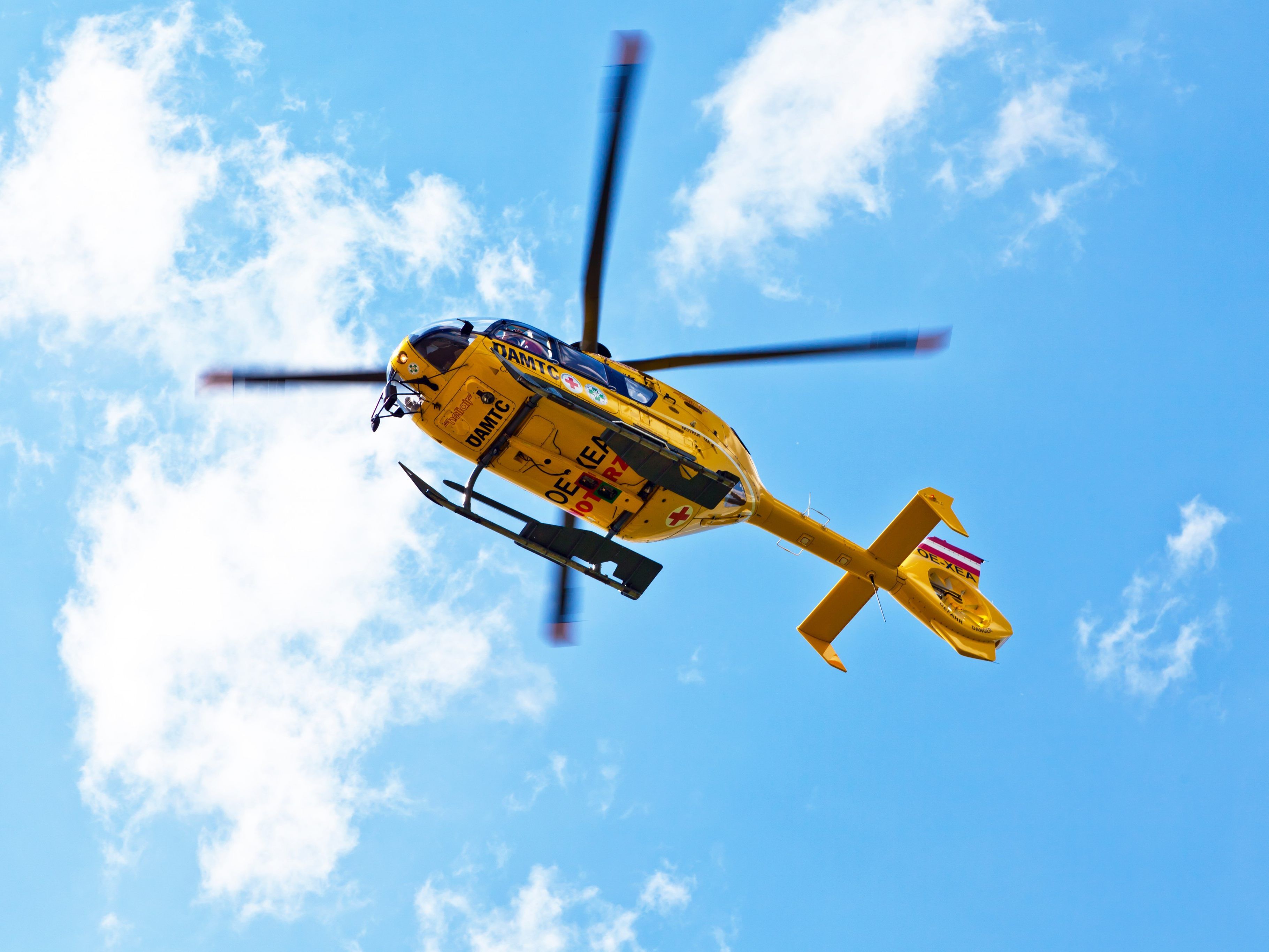 Der Notarzthubschrauber musste in der Weihnachtsnacht ausrücken.