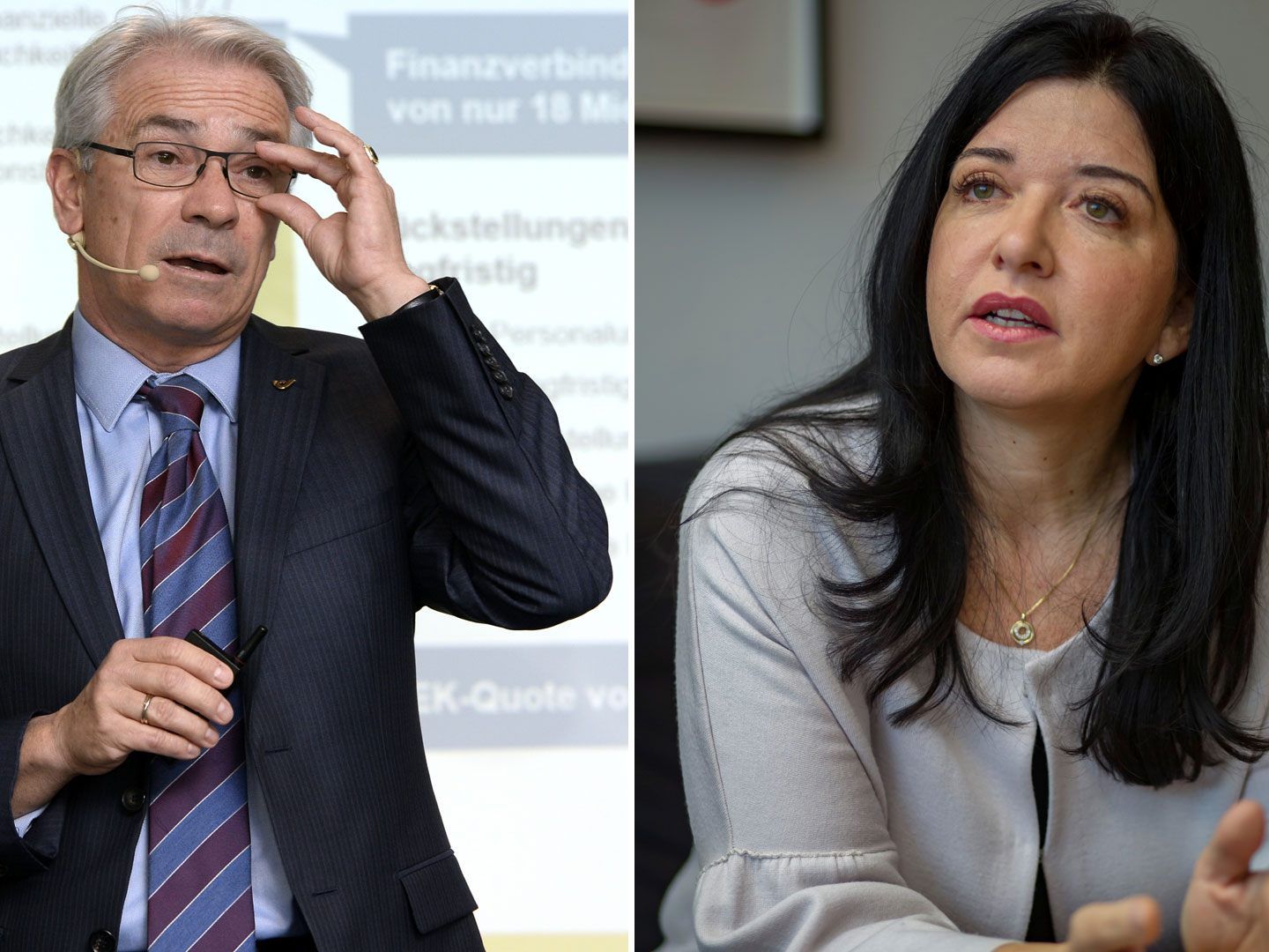 Post-Chef Pölzl und Manuela Auer.