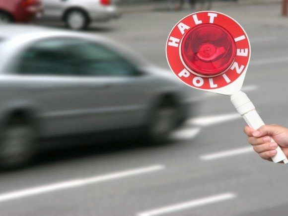 Der Raser wurde von der Polizei gestoppt