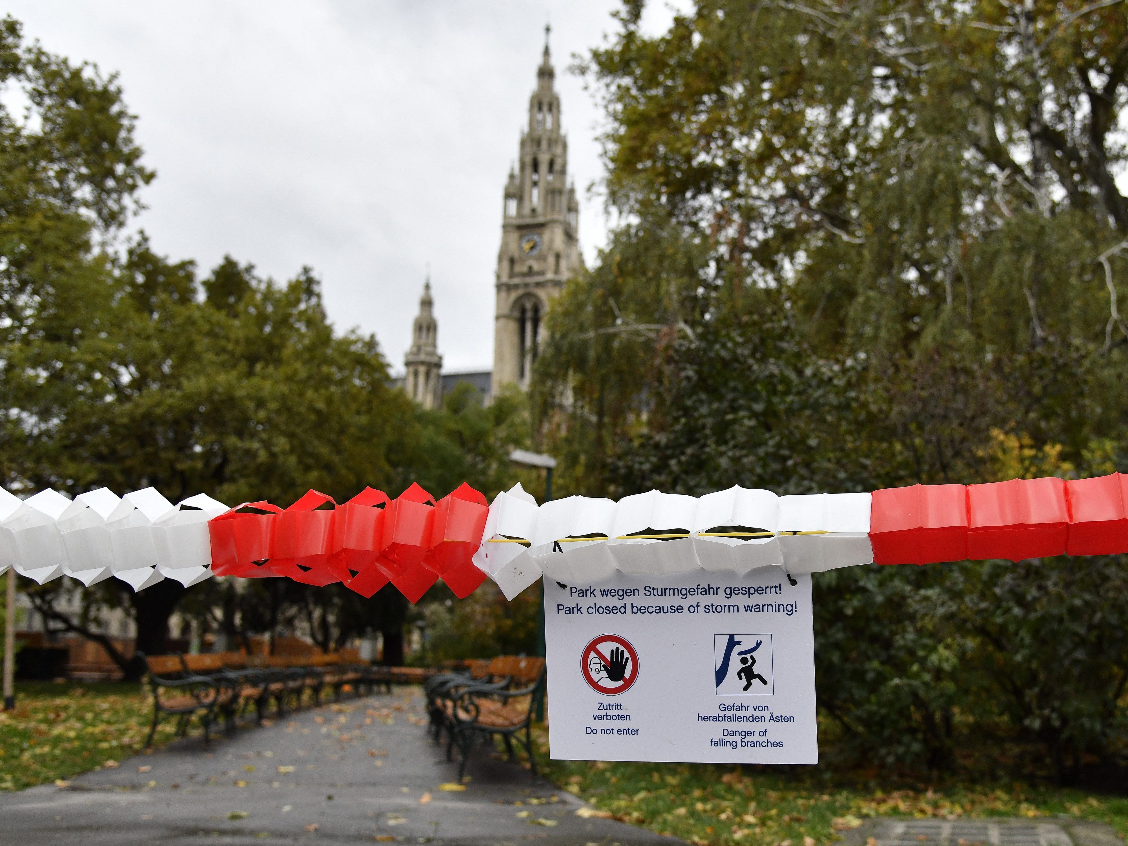 In Wien tobte im Herbst 2017 Sturm Herwart.