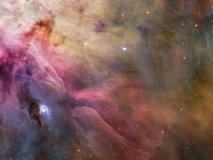 Der Orionnebel ist eine Geburtsstätte für Sterne. Der Orionnebel ist eine Geburtsstätte für Sterne.