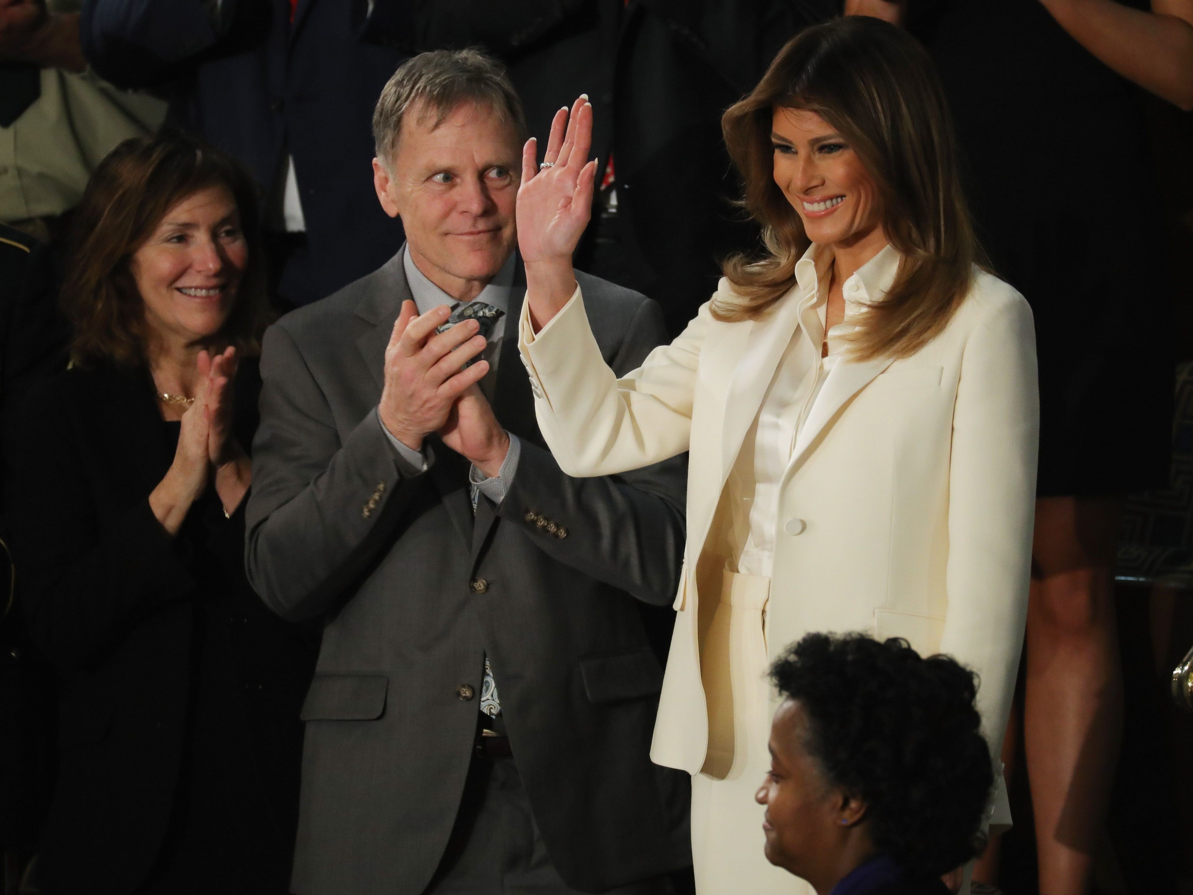 Melania Trump zeigte seit einer Weile erstmals wieder der Öffentlichkeit.