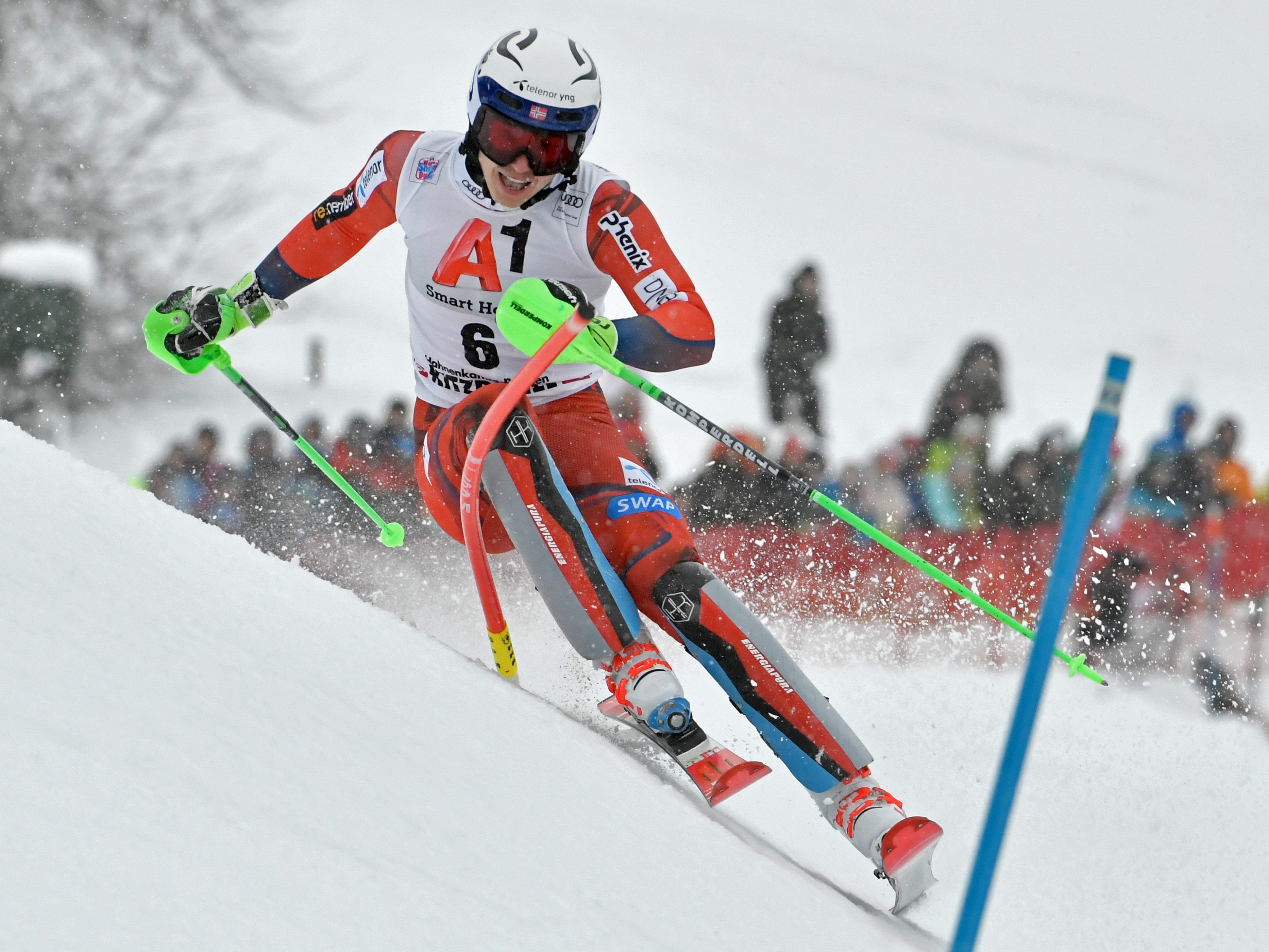 Kristoffersen-Sieg in Kitzbühel. Kristoffersen-Sieg in Kitzbühel.