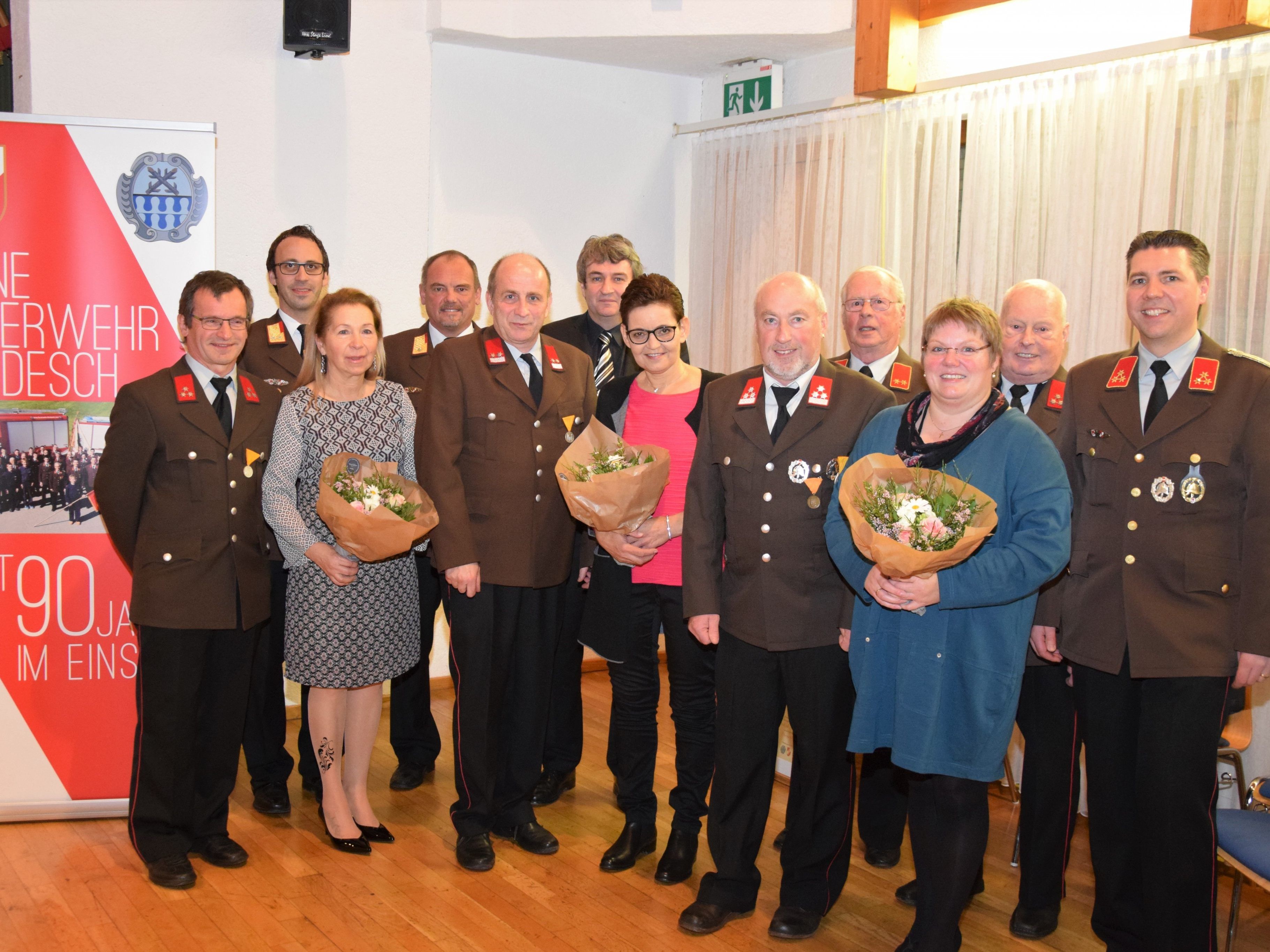 Gruppenbild mit unseren geehrten Kameraden