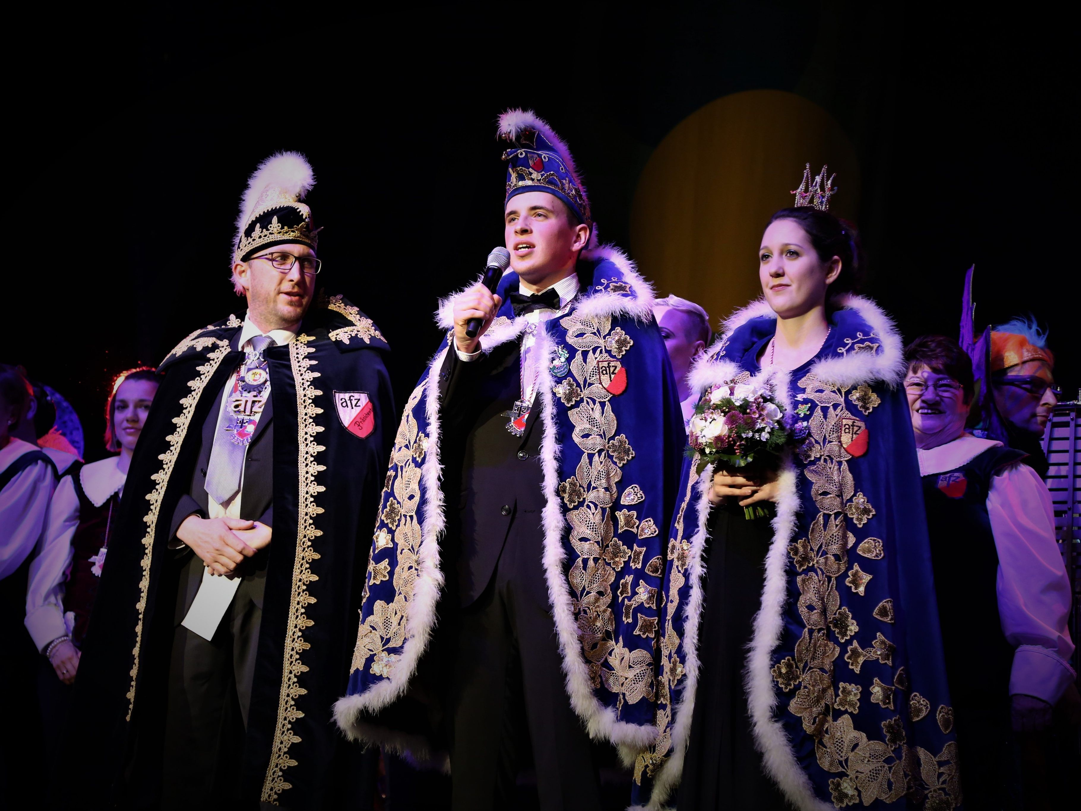 Präsident Heimo Breuss mit dem heurigen Prinzenpaar. Präsident Heimo Breuss mit dem heurigen Prinzenpaar.
