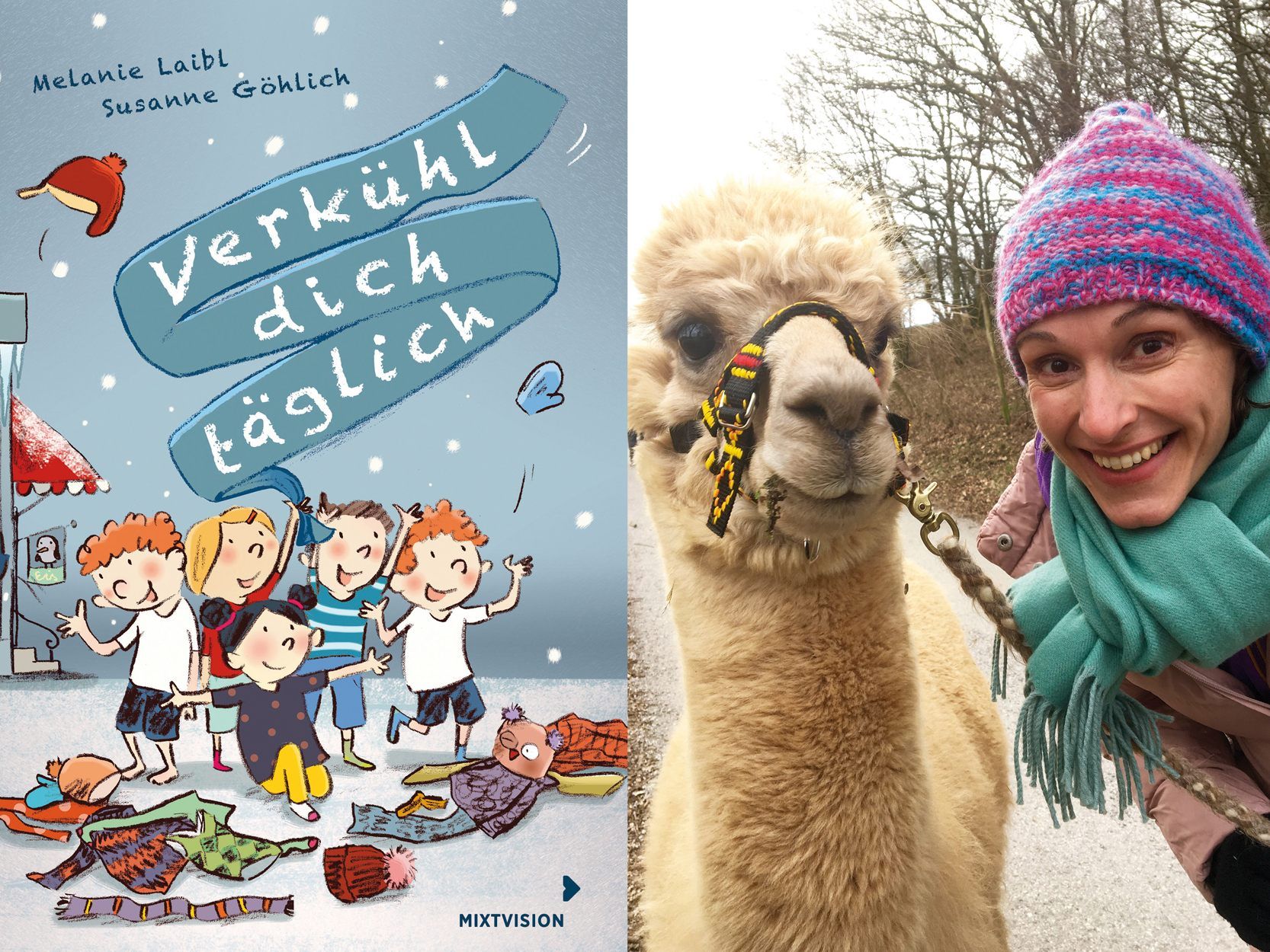 Autorin Melanie Laibl und ihr Kinderbuch „Verkühl dich täglich“