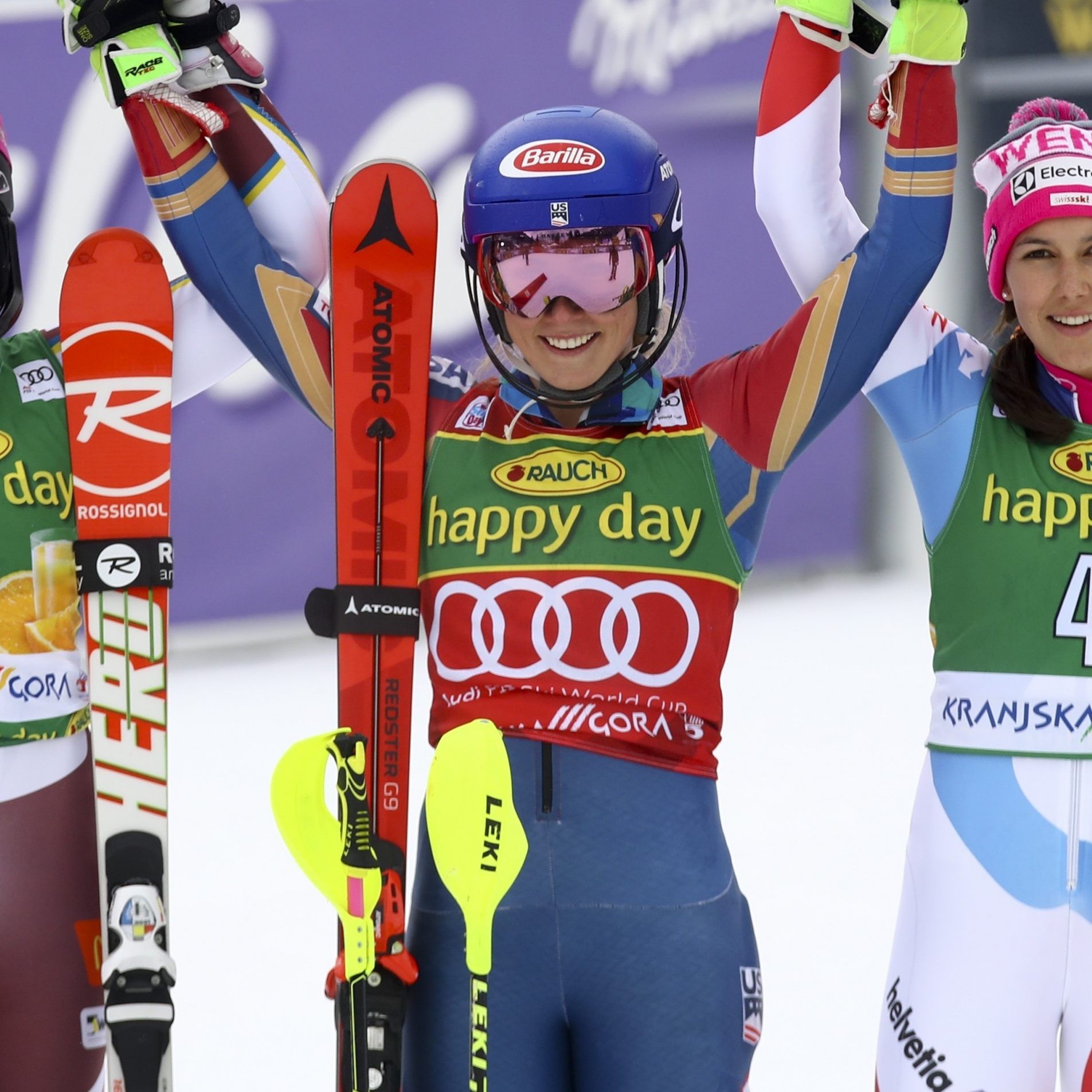 Überragende US-Weltmeisterin gewann nach RTL überlegen auch den Slalom .