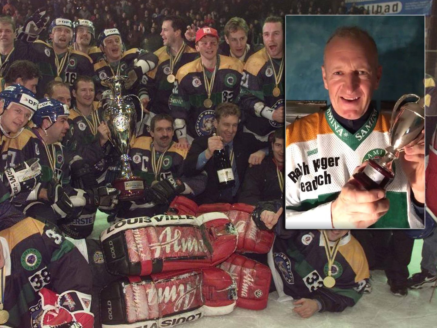 Die VEU-Mannschaft die 1998 sensationell die Euroliga gewonnen hat. Die VEU-Mannschaft die 1998 sensationell die Euroliga gewonnen hat.