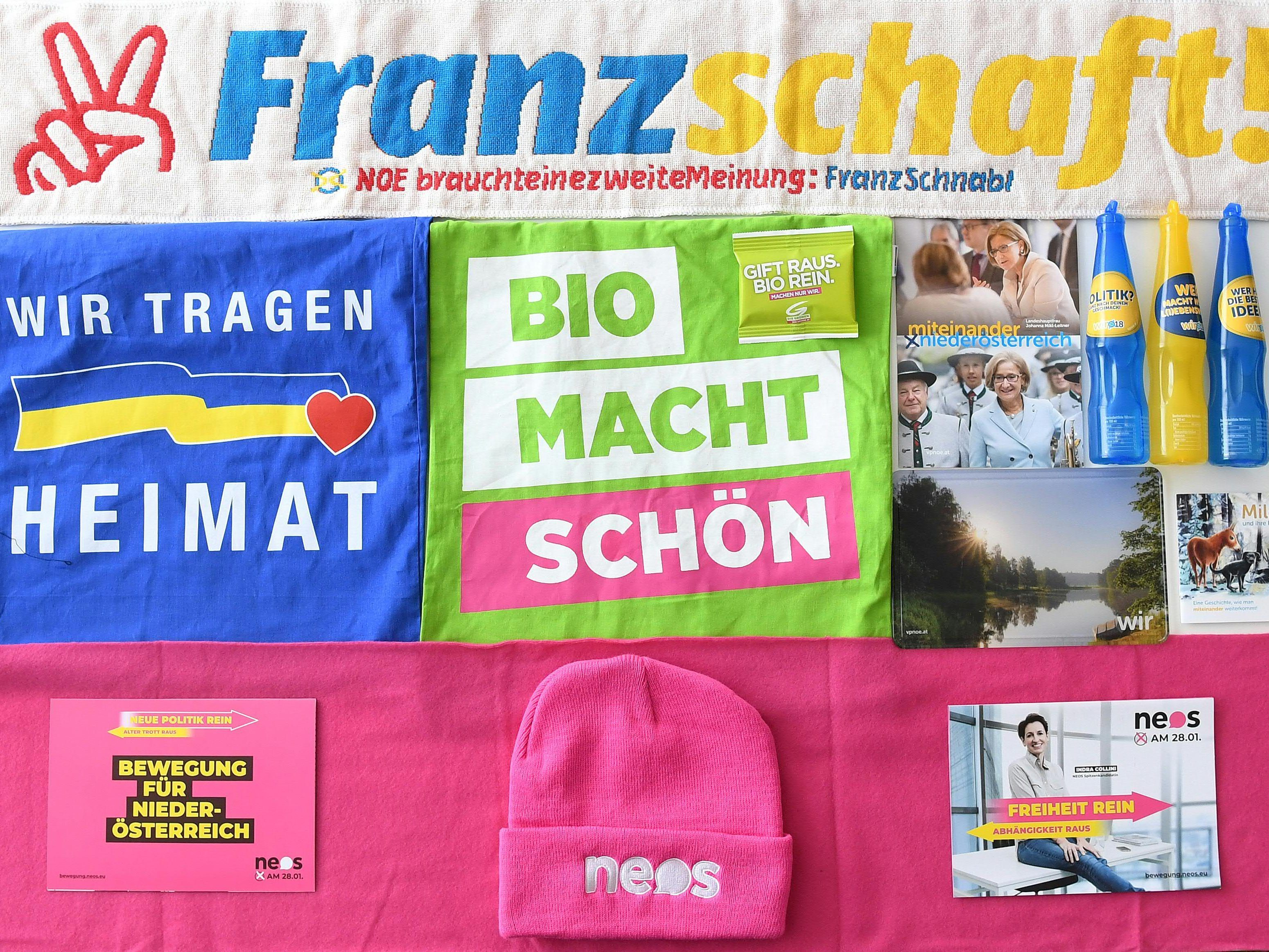 Die NÖ-Wahl 2018 geht in die Zielgerade