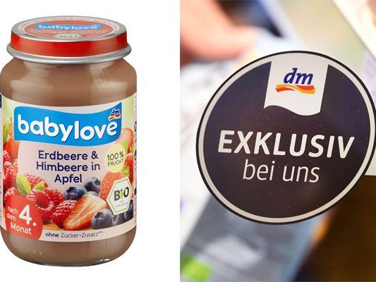 dm ruft "babylove Erdbeere & Himbeere in Apfel" zurück