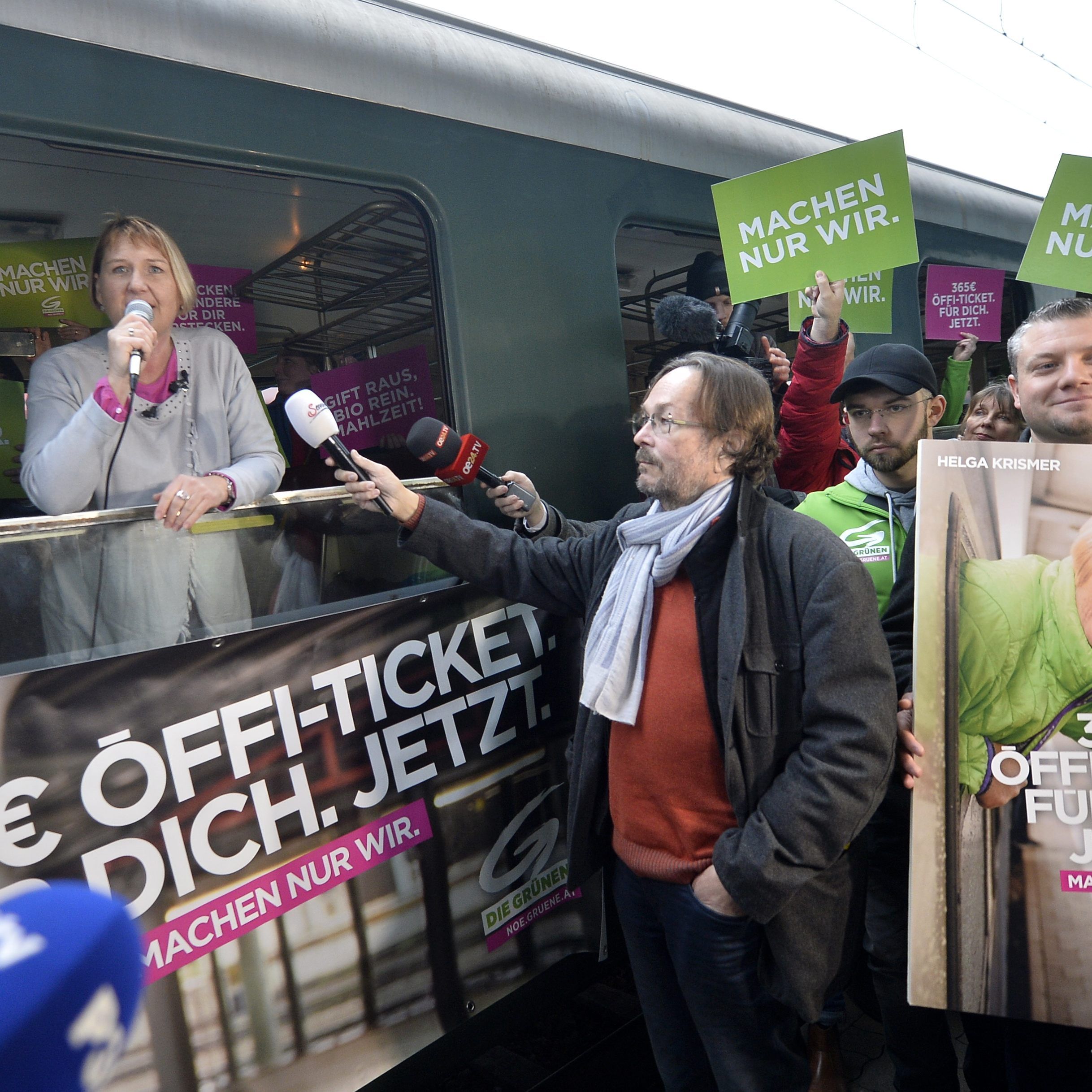 Die Grünen können bei der Landtagswahl besonders mit Stimmen aus dem Wiener Umland rechnen.