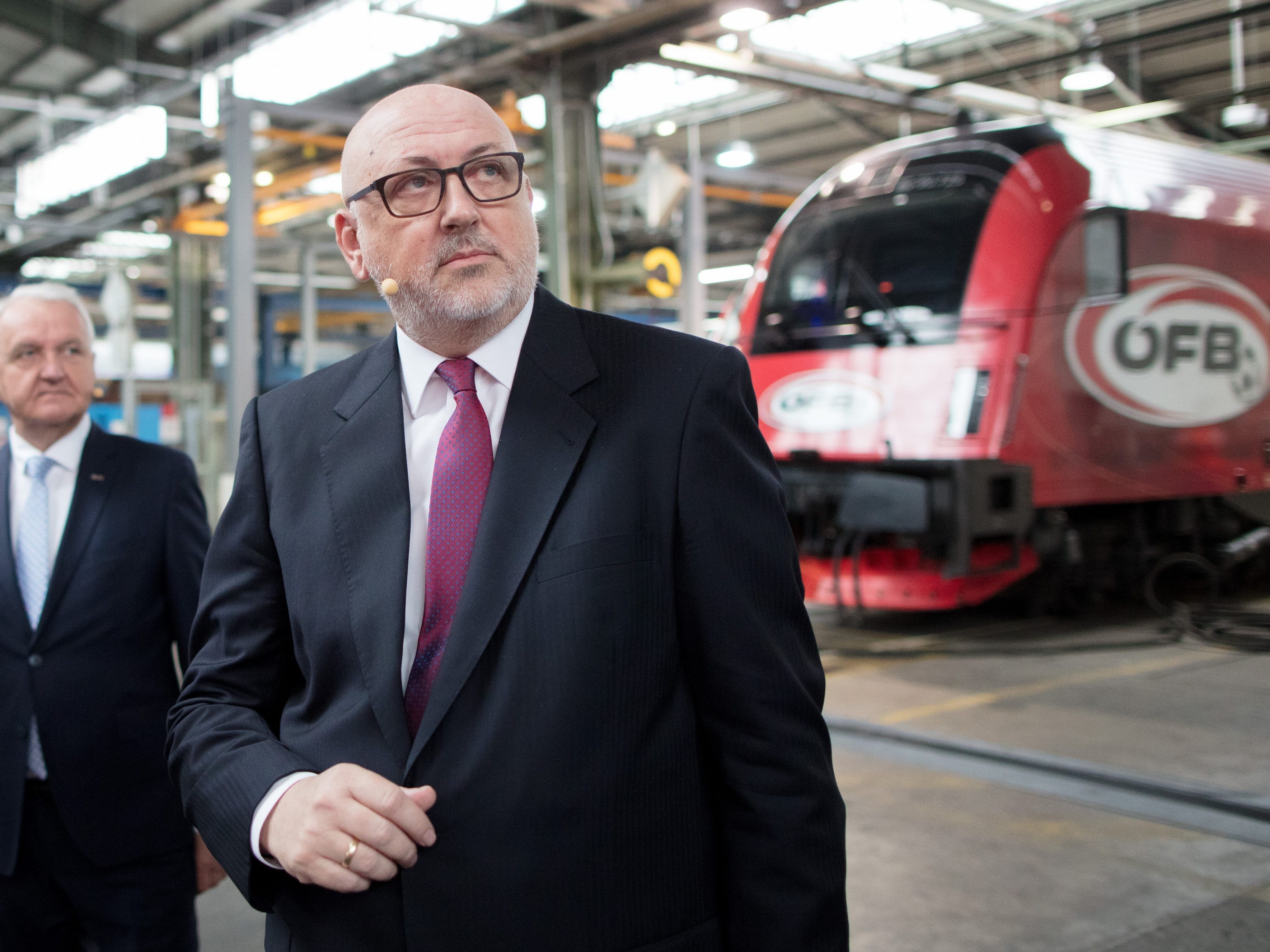 Finanzchef Halbmayr (l.) und Vorstand Matthä trafen sich heute mit Verkehrsminister Hofer.