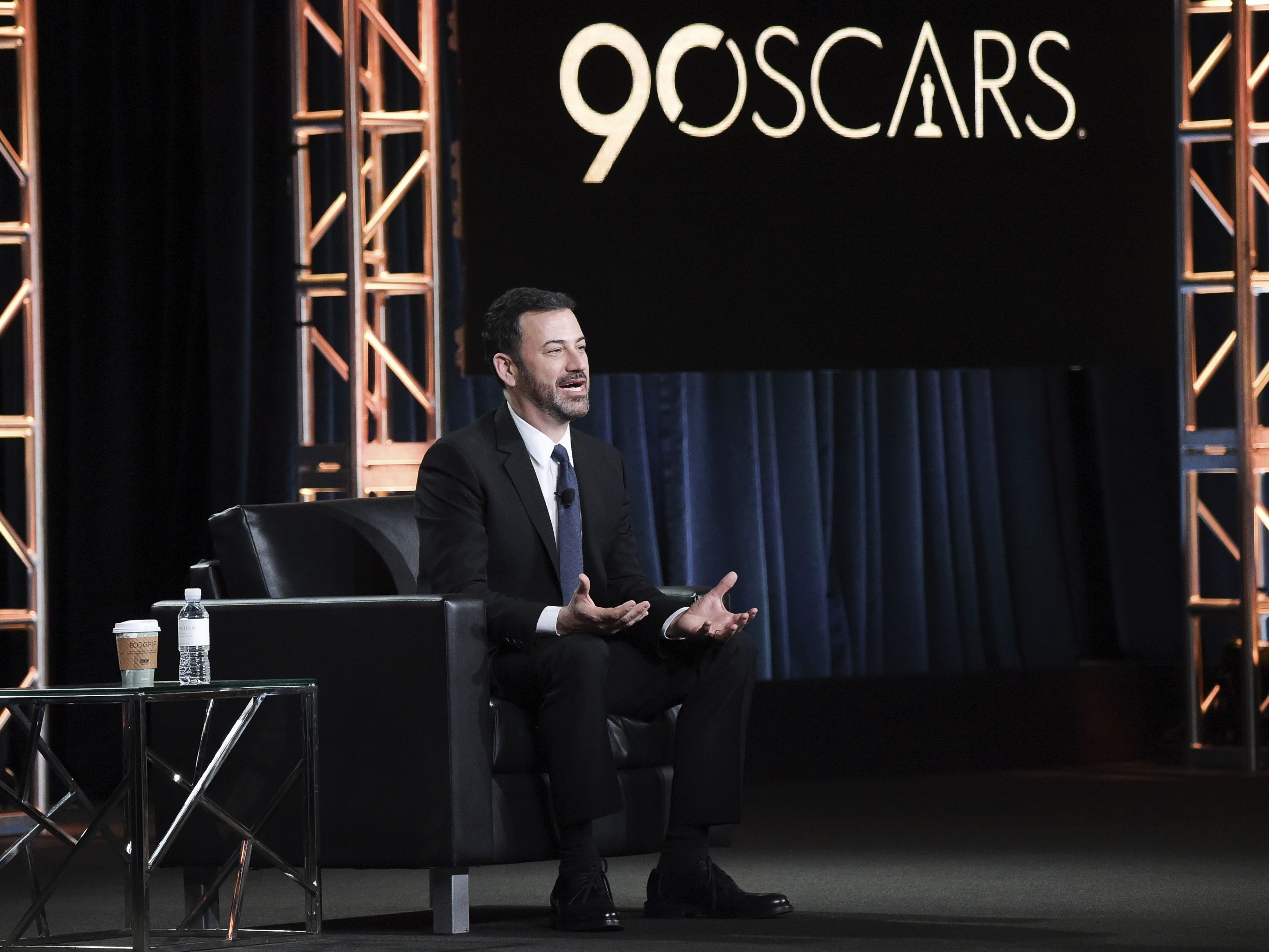 Jimmy Kimmel zur Oscar-Panne im Vorjahr. Jimmy Kimmel zur Oscar-Panne im Vorjahr.