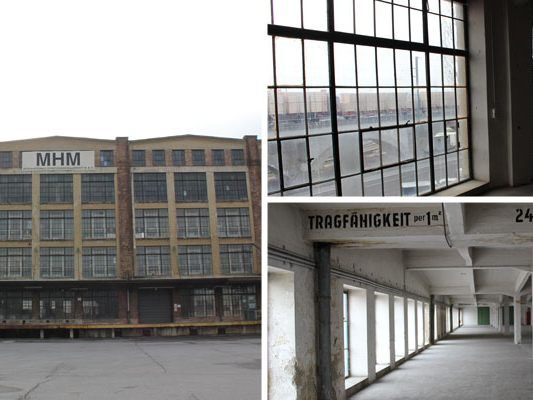 Die ehemalige Traktorfabrik in Wien-Floridsdorf wird durch Künstler belebt.