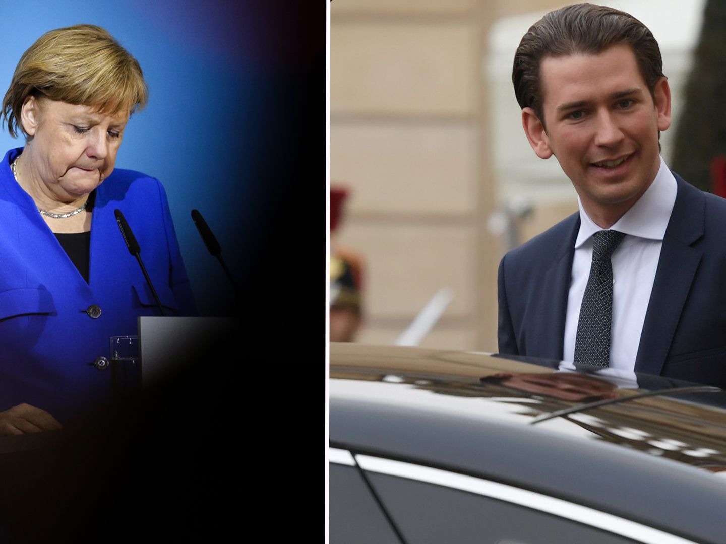 Angela Merkel und Sebastian Kurz.