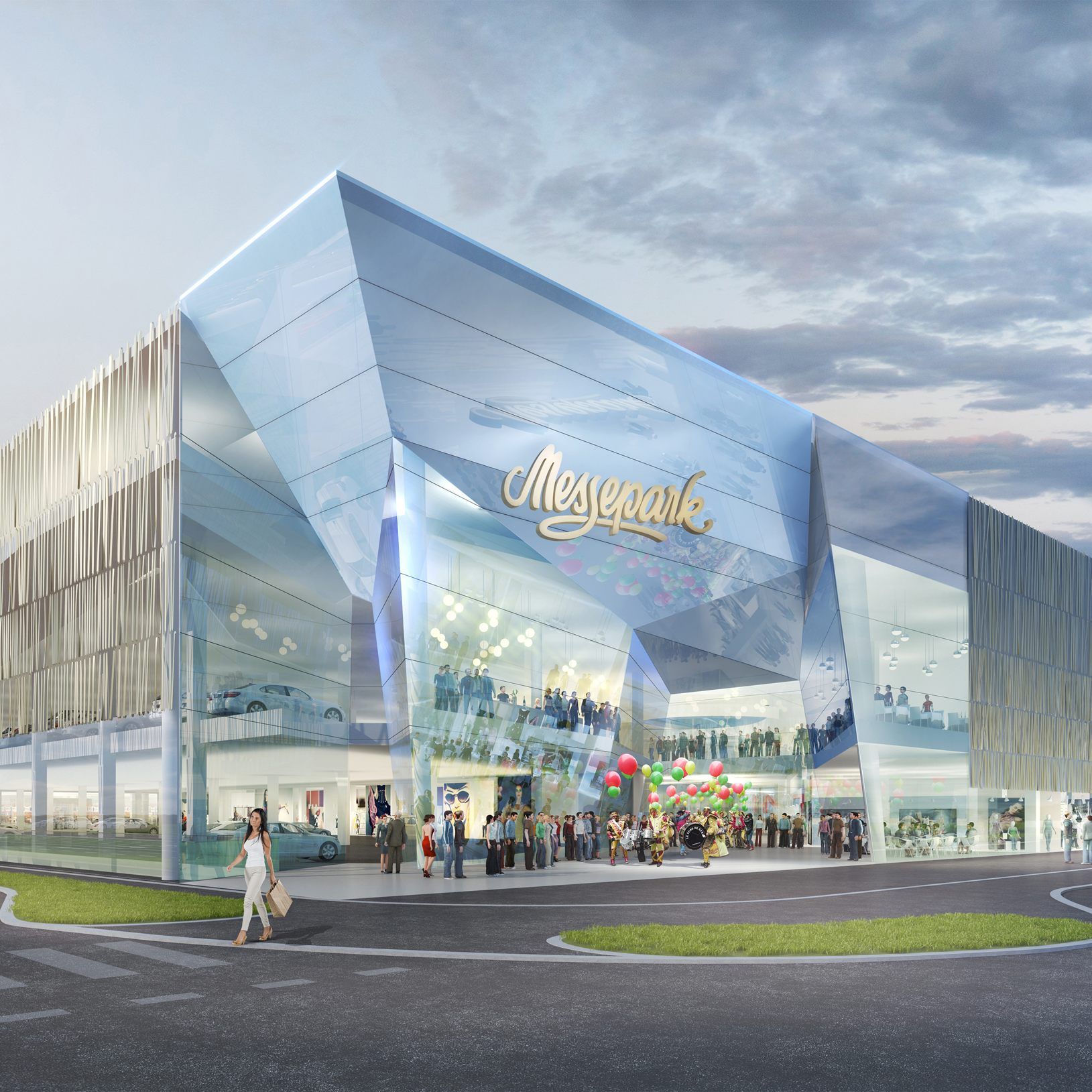 So soll der neue Messepark nach der Erweiterung aussehen