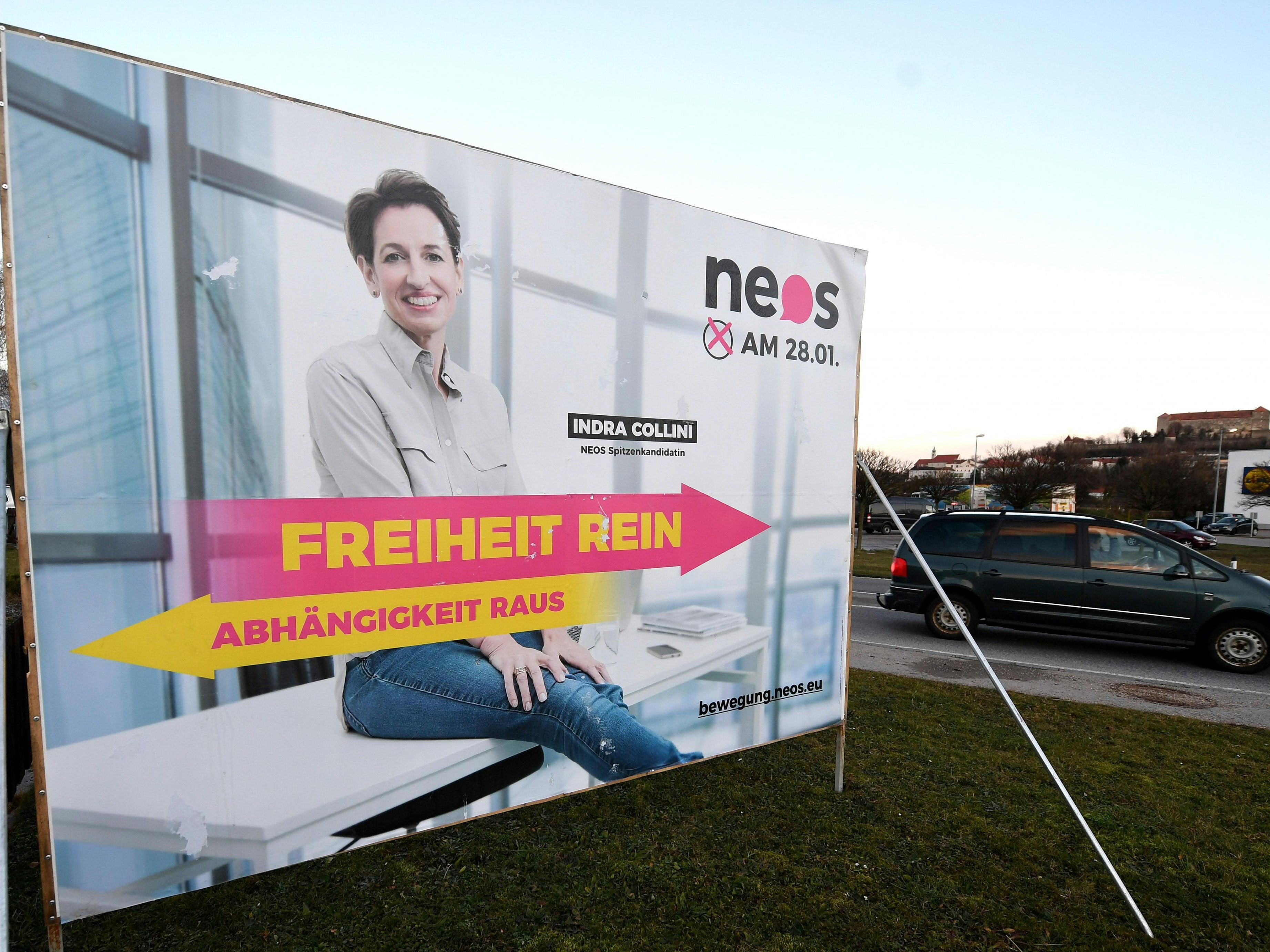 Die finale Plakatserie der NEOS zur NÖ-Landtagswahl 2018.