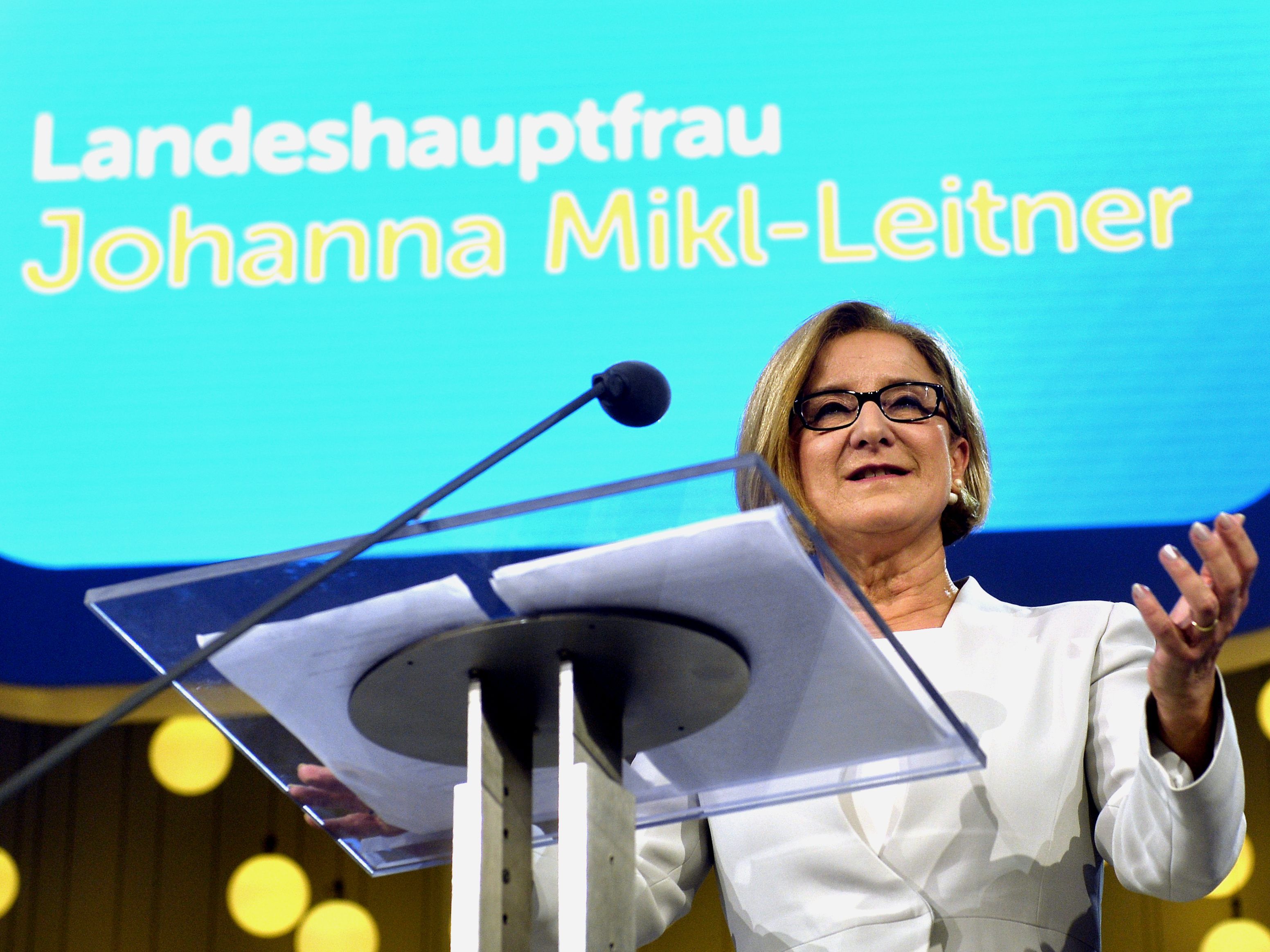 ÖVP-Spitzenkandidatin der NÖ Wahl: Johanna Mikl-Leitner.