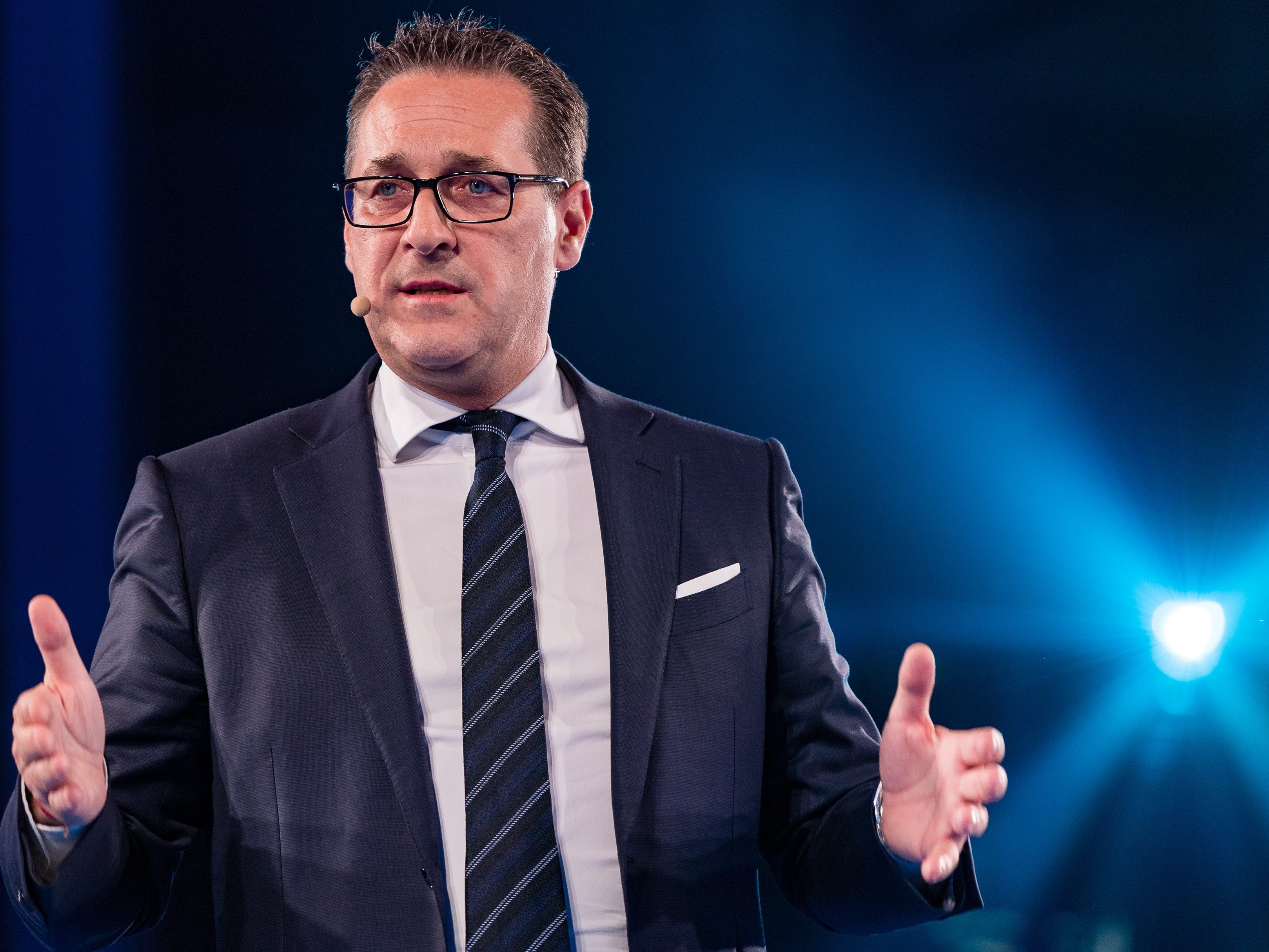 Heinz-Christian Strache schwört seine Anhänger auf das Jahr 2018 ein.