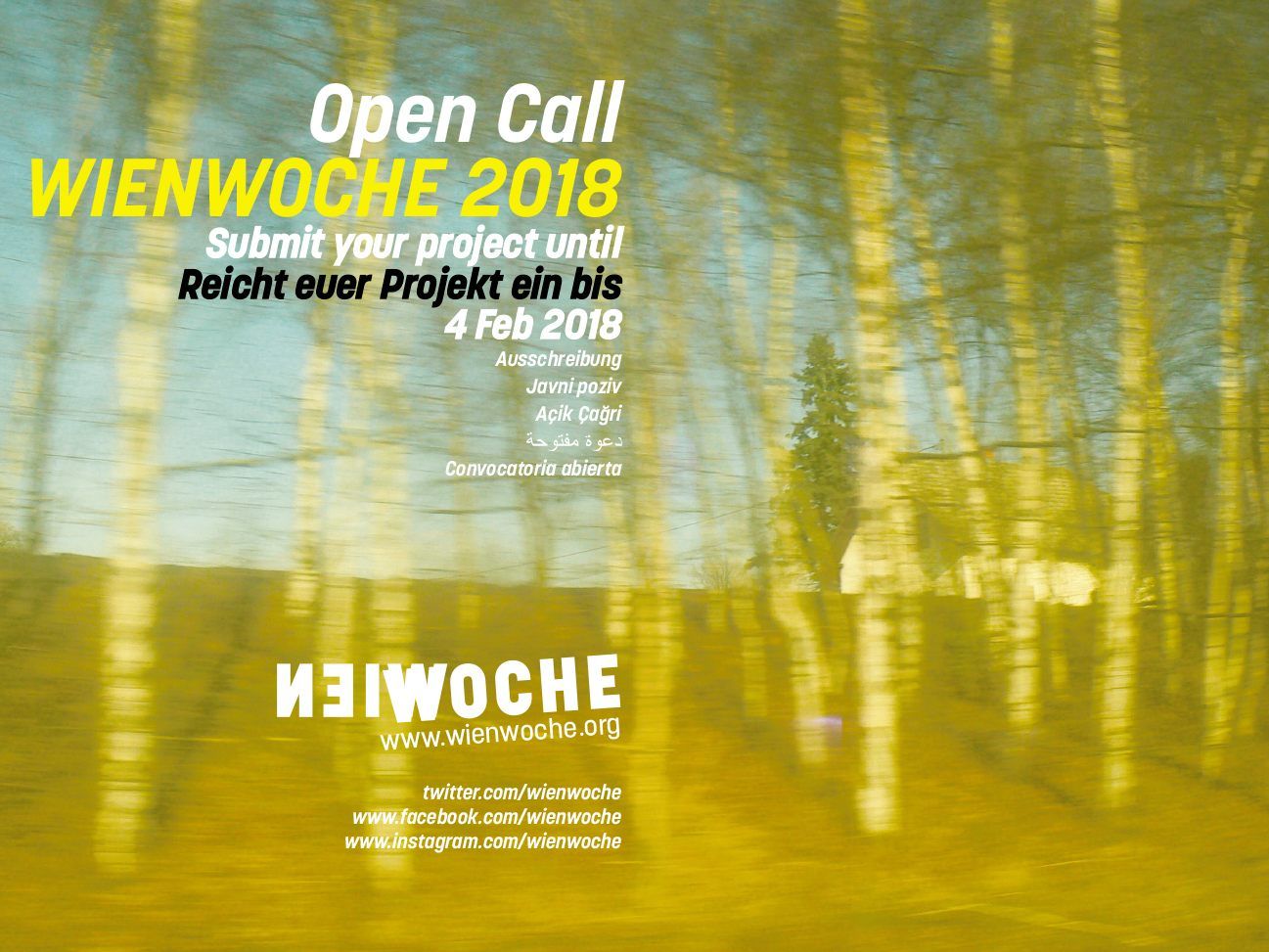 Der Titel der "Wienwoche" 2018 lautet "Über Grenzen, Schleichwege und Gemeingut".