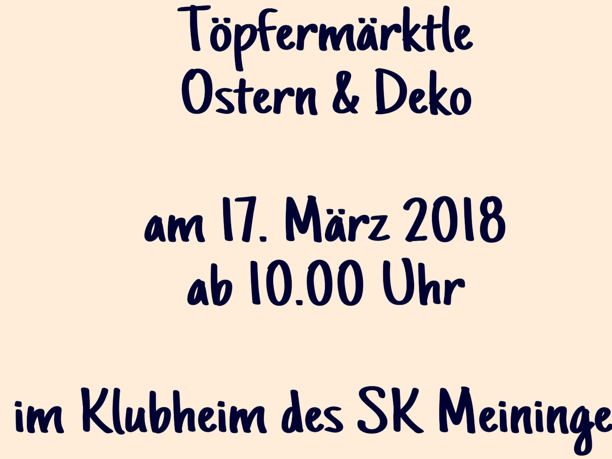 Töpfermärktle - Ostern & Deko