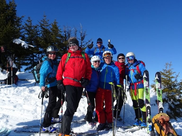 Glückliche Gesichter auf der Gehrenspitze