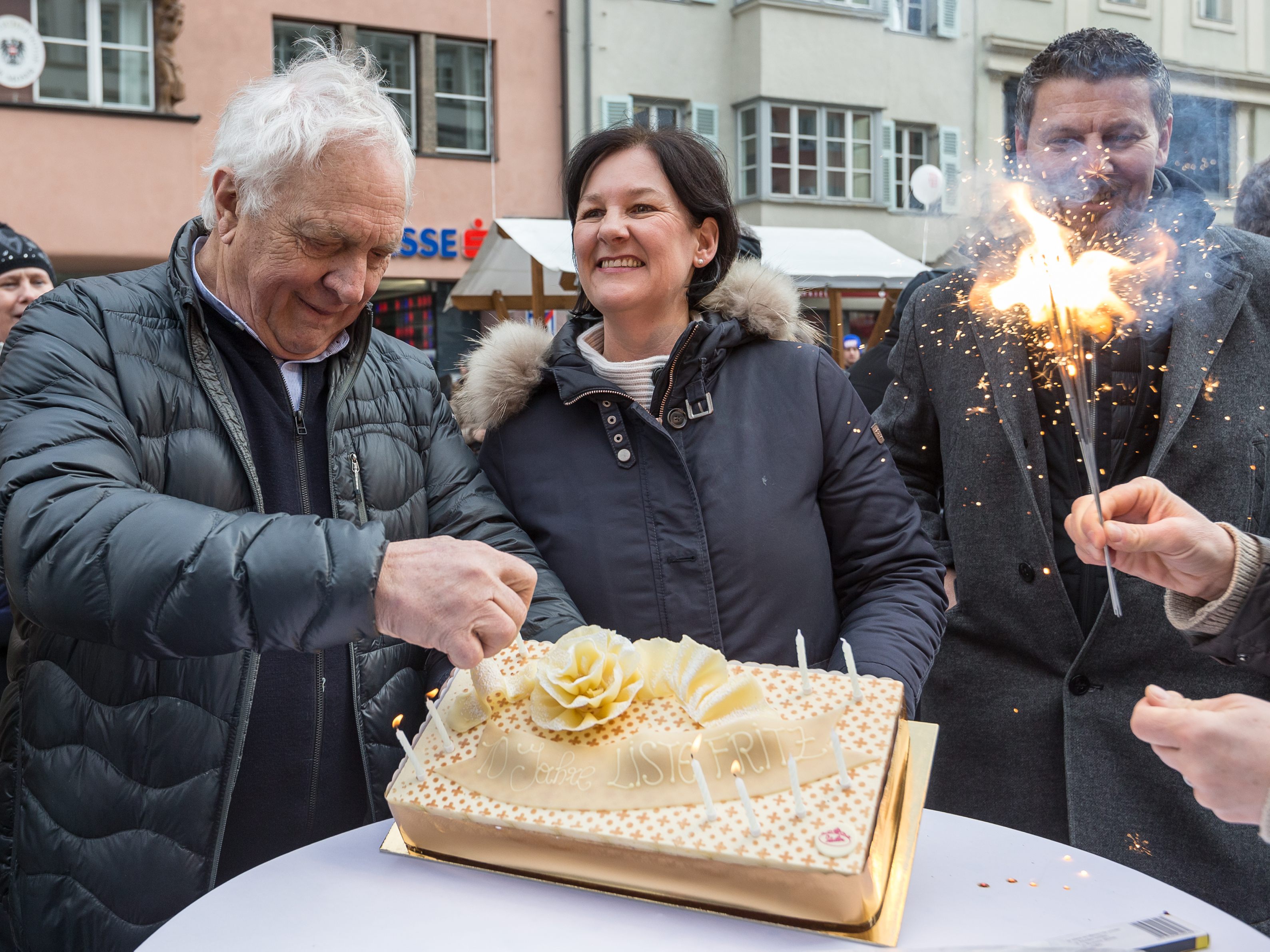Die Liste Fritz feierte ihren 10. Geburtstag in der Innsbrucker Innenstadt. Die Liste Fritz feierte ihren 10. Geburtstag in der Innsbrucker Innenstadt.