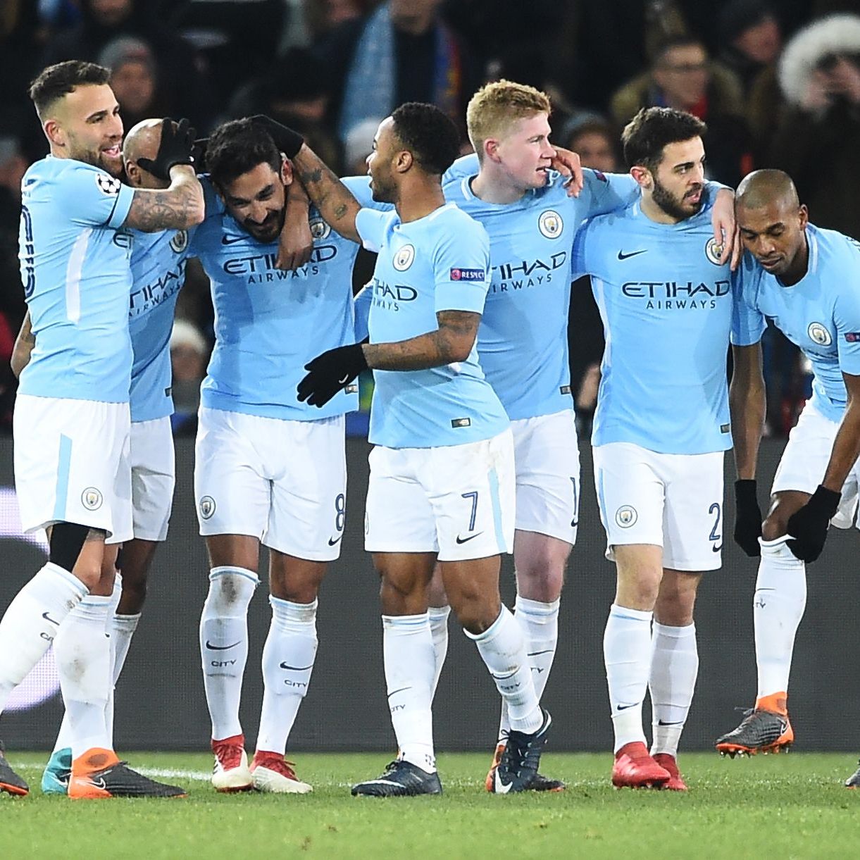 Das Star-Ensemble von Manchester City kann bereits für das Viertelfinale planen.