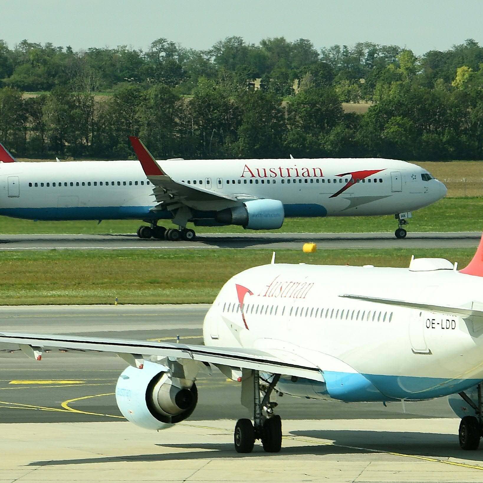 In Zukunft könnten AUA-Flieger wegen Streiks auf dem Boden bleiben.