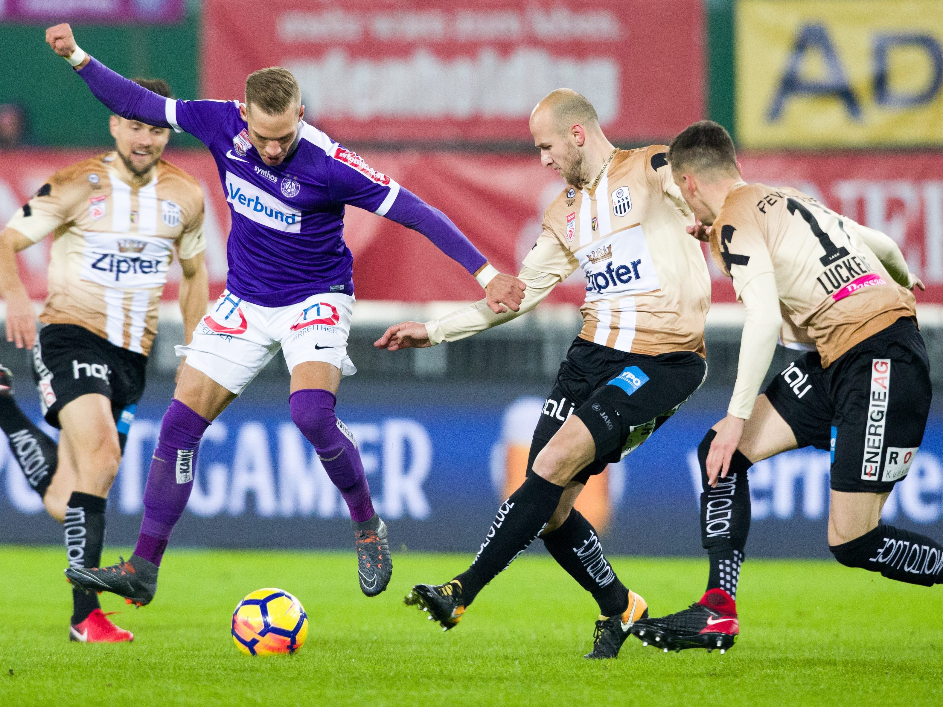 Die Wiener Austria empfing den LASK am Samstagabend