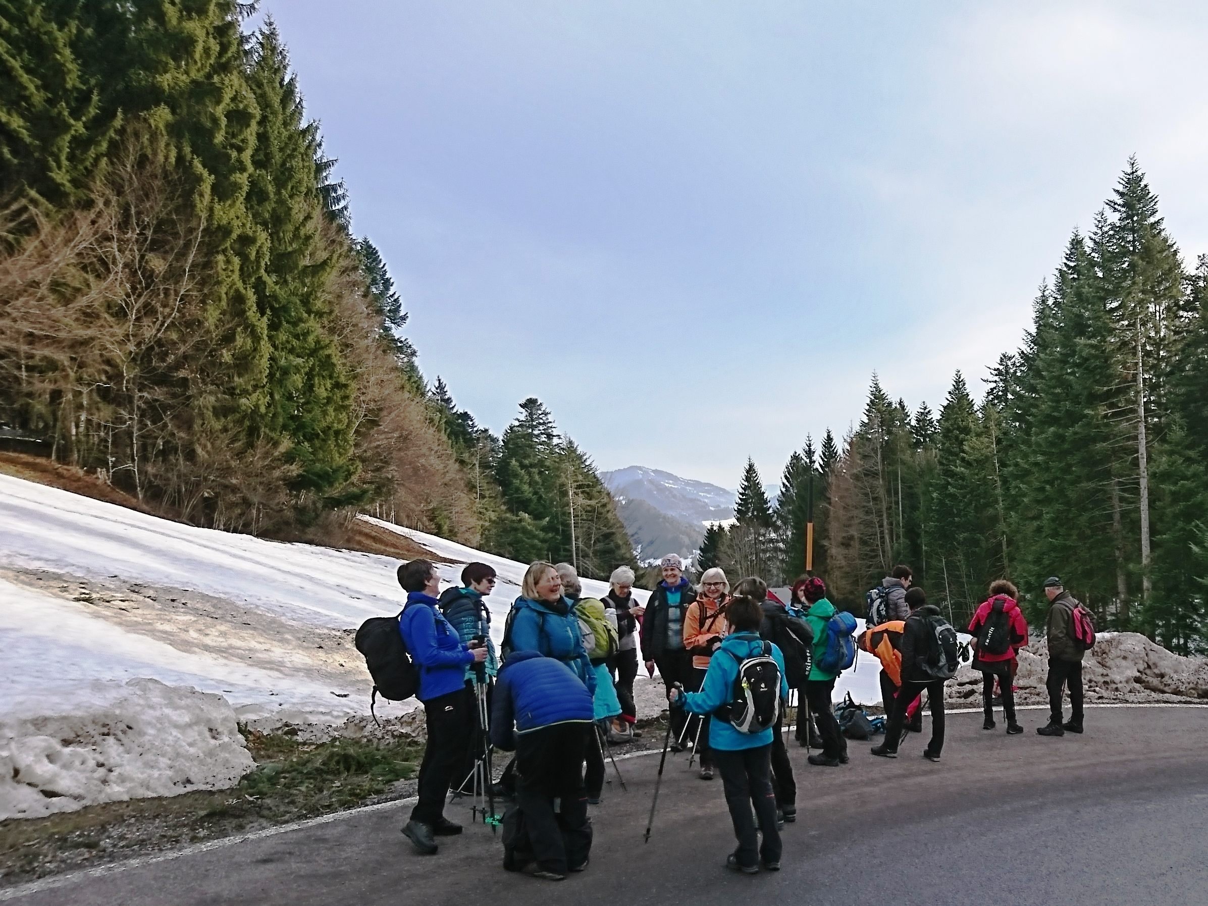 Radteam per pedales wandert in den Wintermonaten um fit zu bleiben!