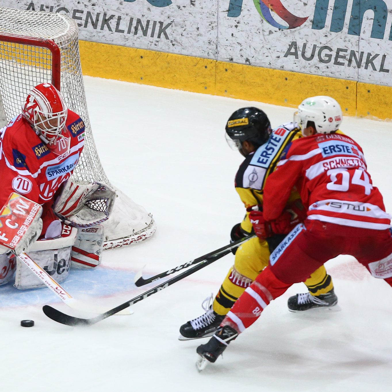 Die Vienna Capitals sorgten für die 7. Niederlage des KAC.