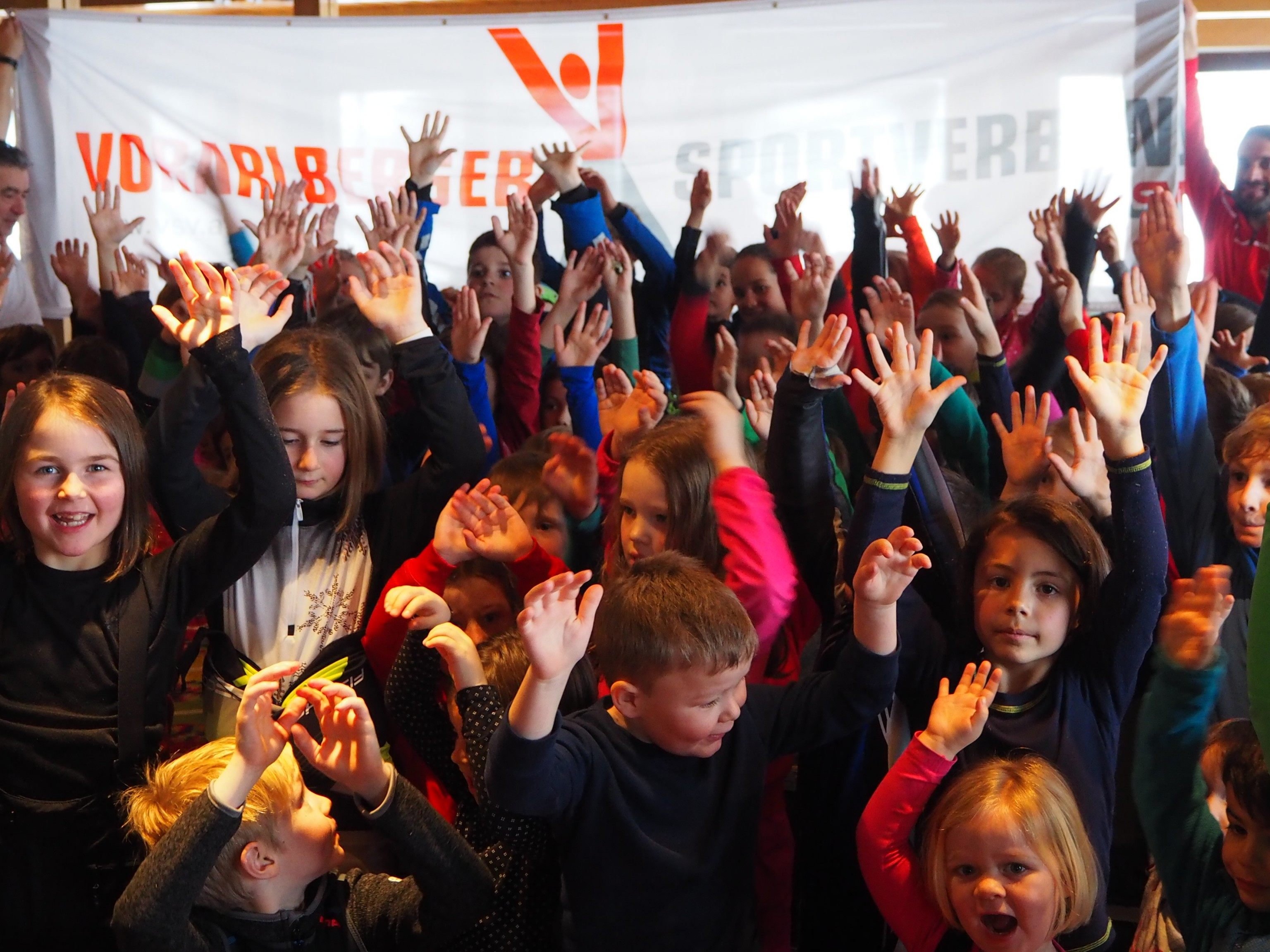 Über 80 Kinder waren beim Krapfenrennen