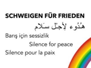 Schweigen für Frieden kennt keine Grenzen.