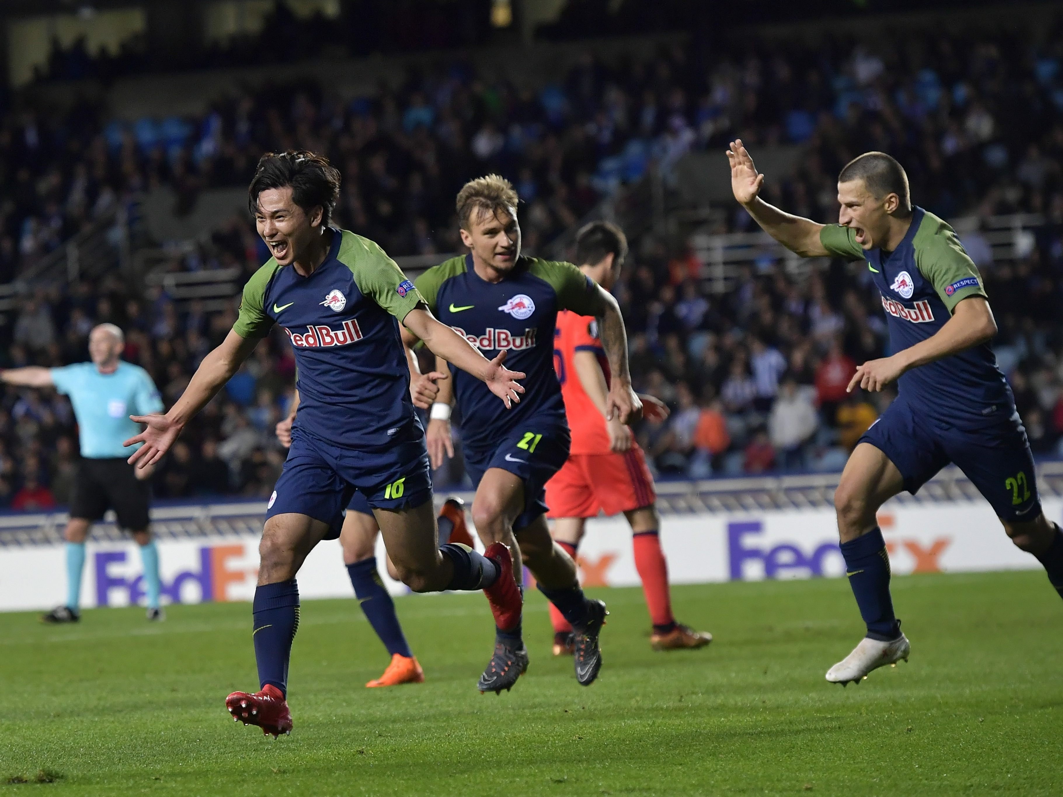Salzburg holte in Europa League ein 2:2 bei Real Sociedad. Salzburg holte in Europa League ein 2:2 bei Real Sociedad.