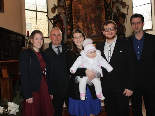 Amelie wurde in der Dreifaltigkeitskirche getauft.