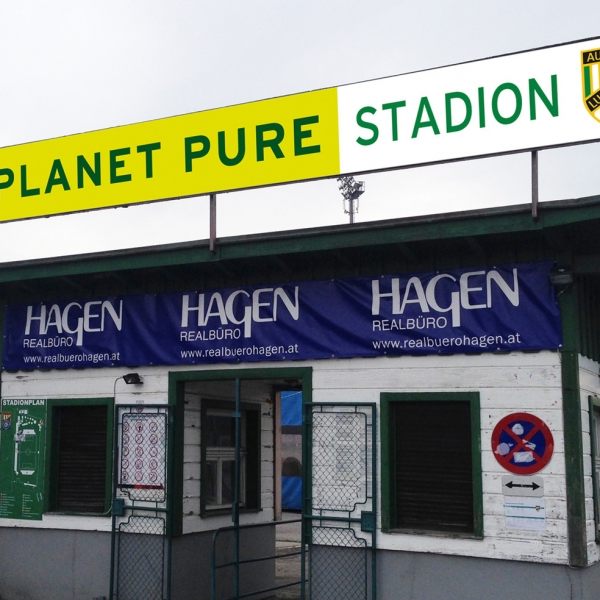 Künftig heißt das Stadion Planet Pure Stadion.