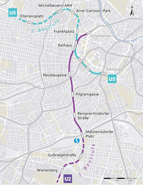 Die Bauabschnitte der U2- und U4-Sanierung Die Bauabschnitte der U2- und U4-Sanierung