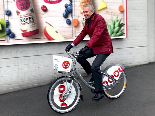Citybike Wien feiert 15-jähriges Bestehen.