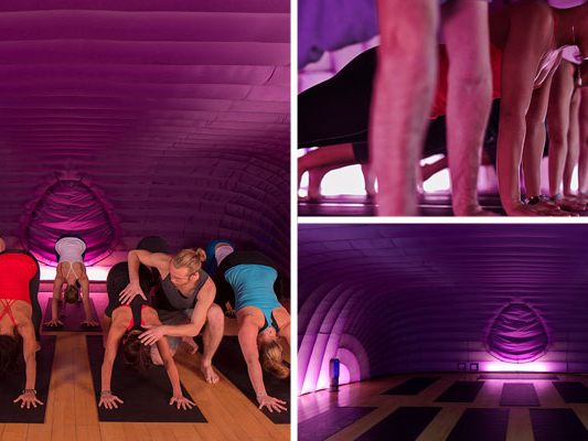 Schwitzen und entspannen im "Hotpod Yoga" in Wien. Schwitzen und entspannen im "Hotpod Yoga" in Wien.