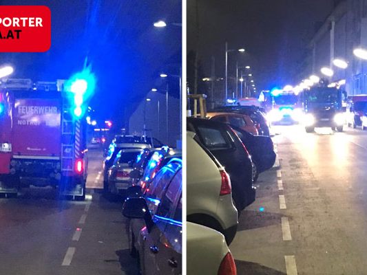 Die Feuerwehr rückte mit drei Fahrzeugen aus.