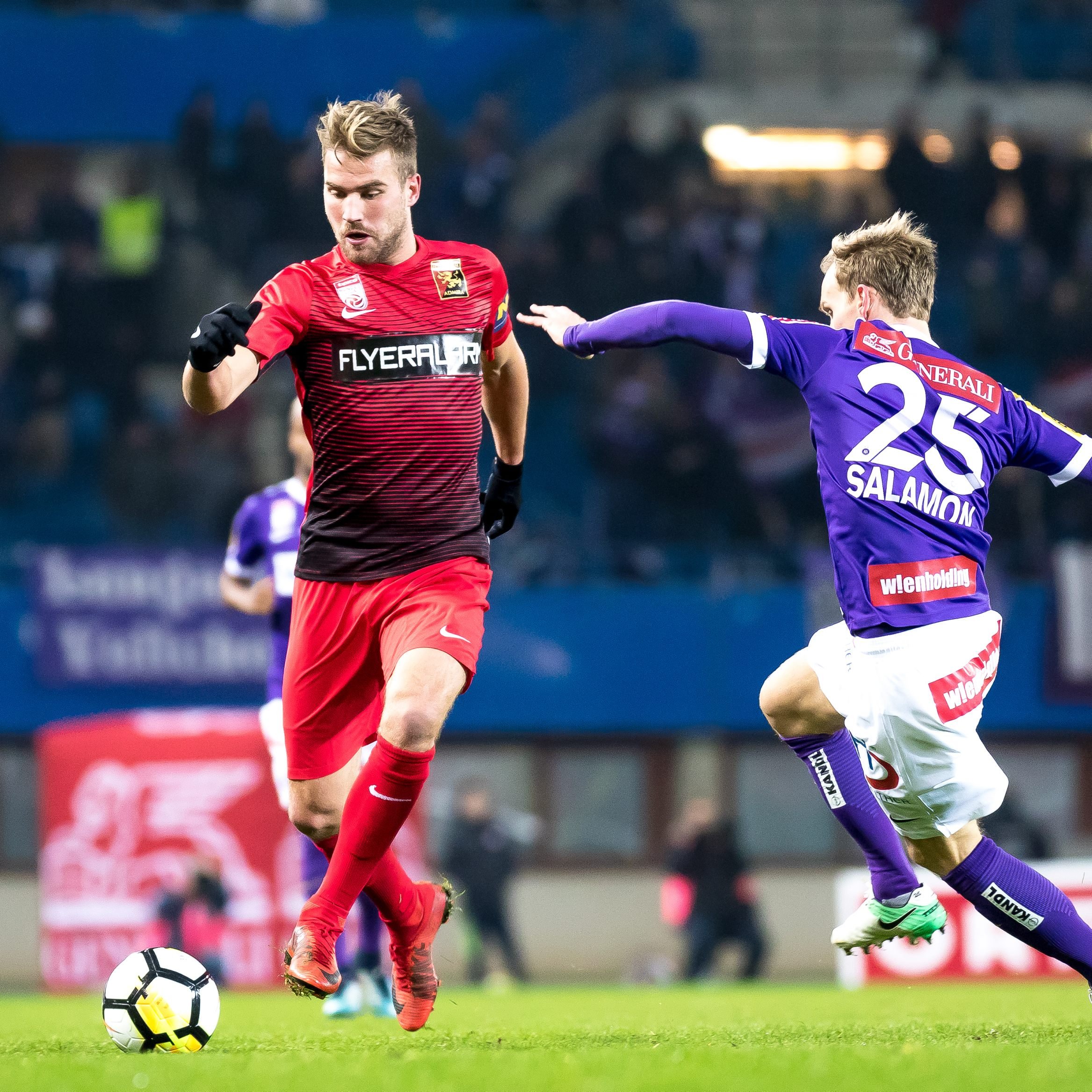 Hier sehen Sie das Bundesliga-Match zwischen Admira und Austria Wien live.