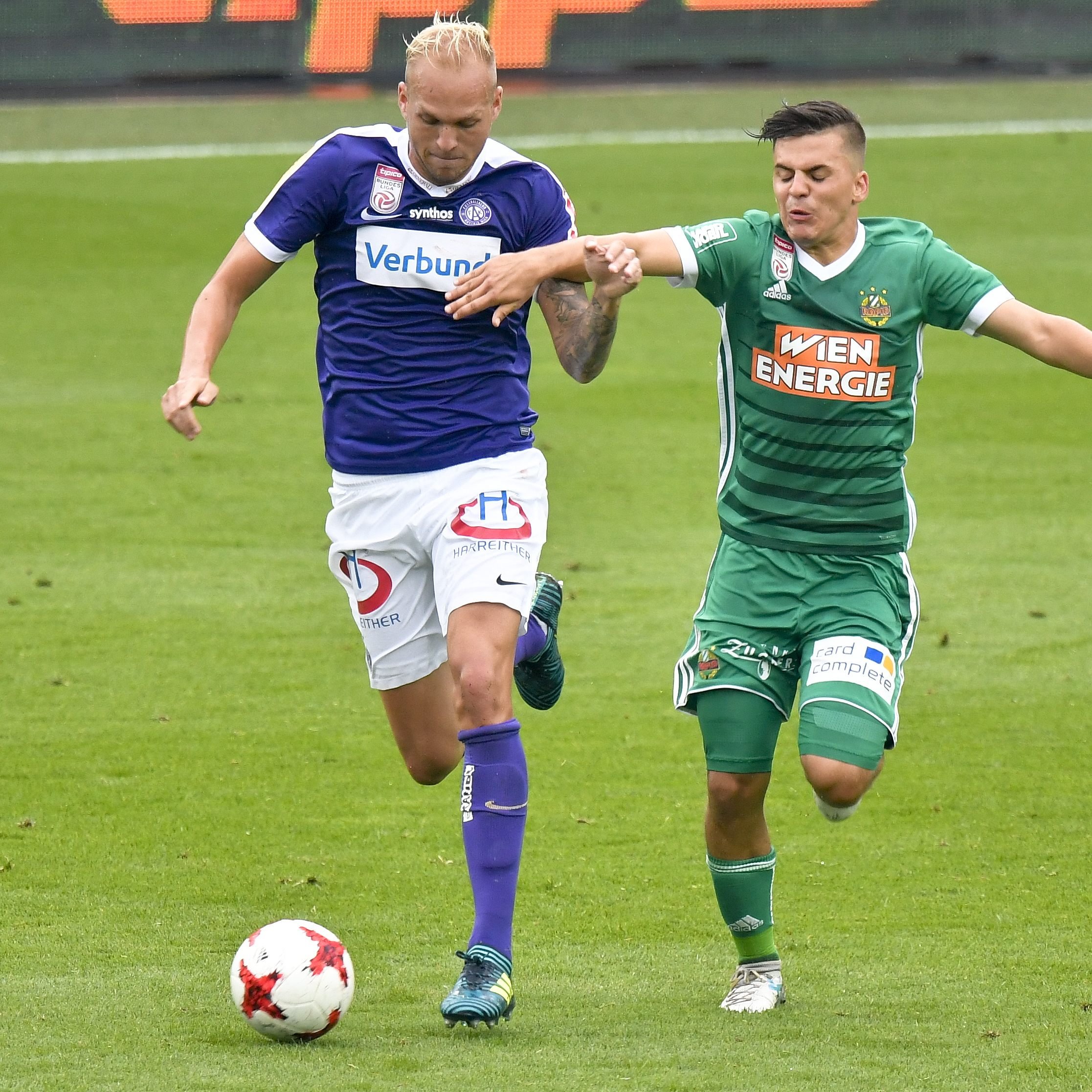 Hier sehen Sie, wo das Match zwischen Rapid Wien und Austria Wien live übertragen wird.